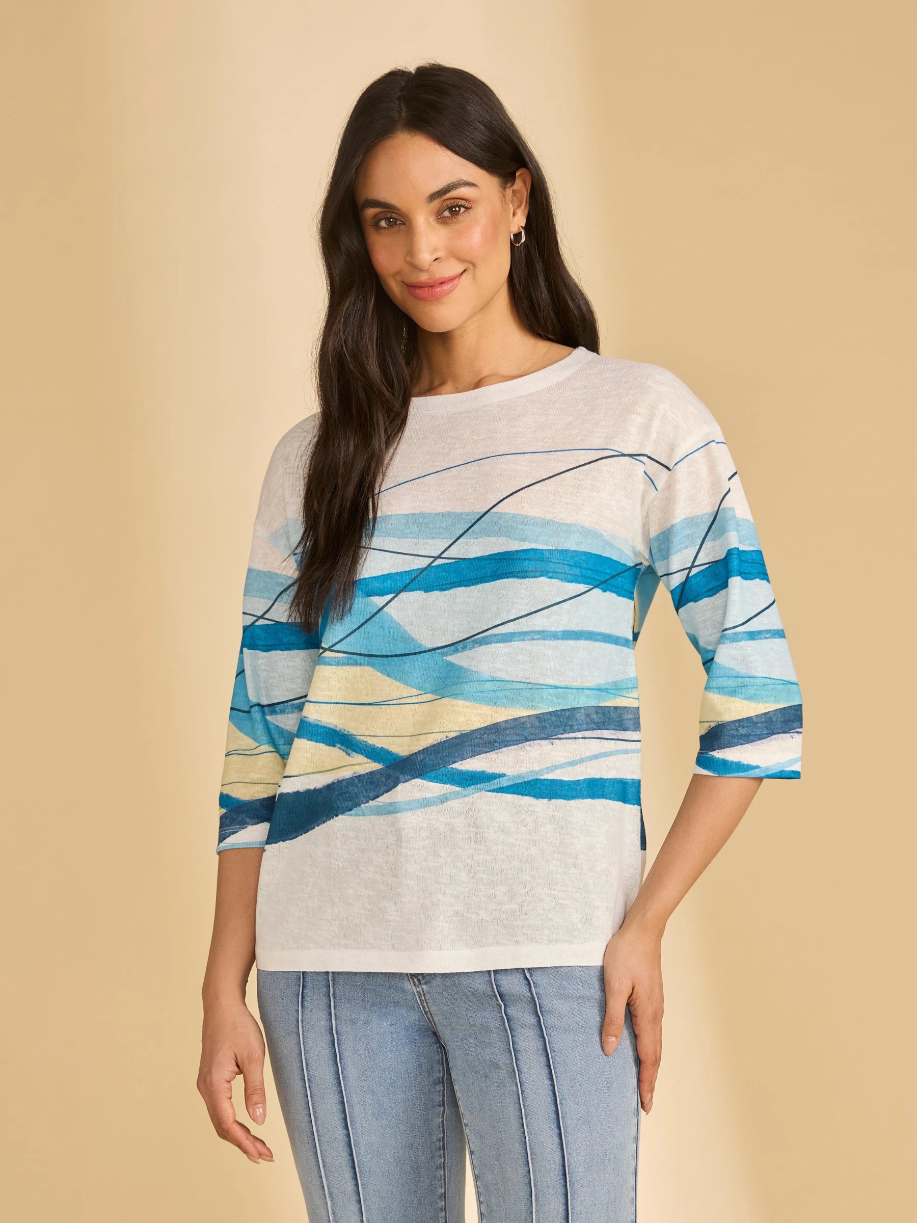 FDJ 3/4 Sleeve Top