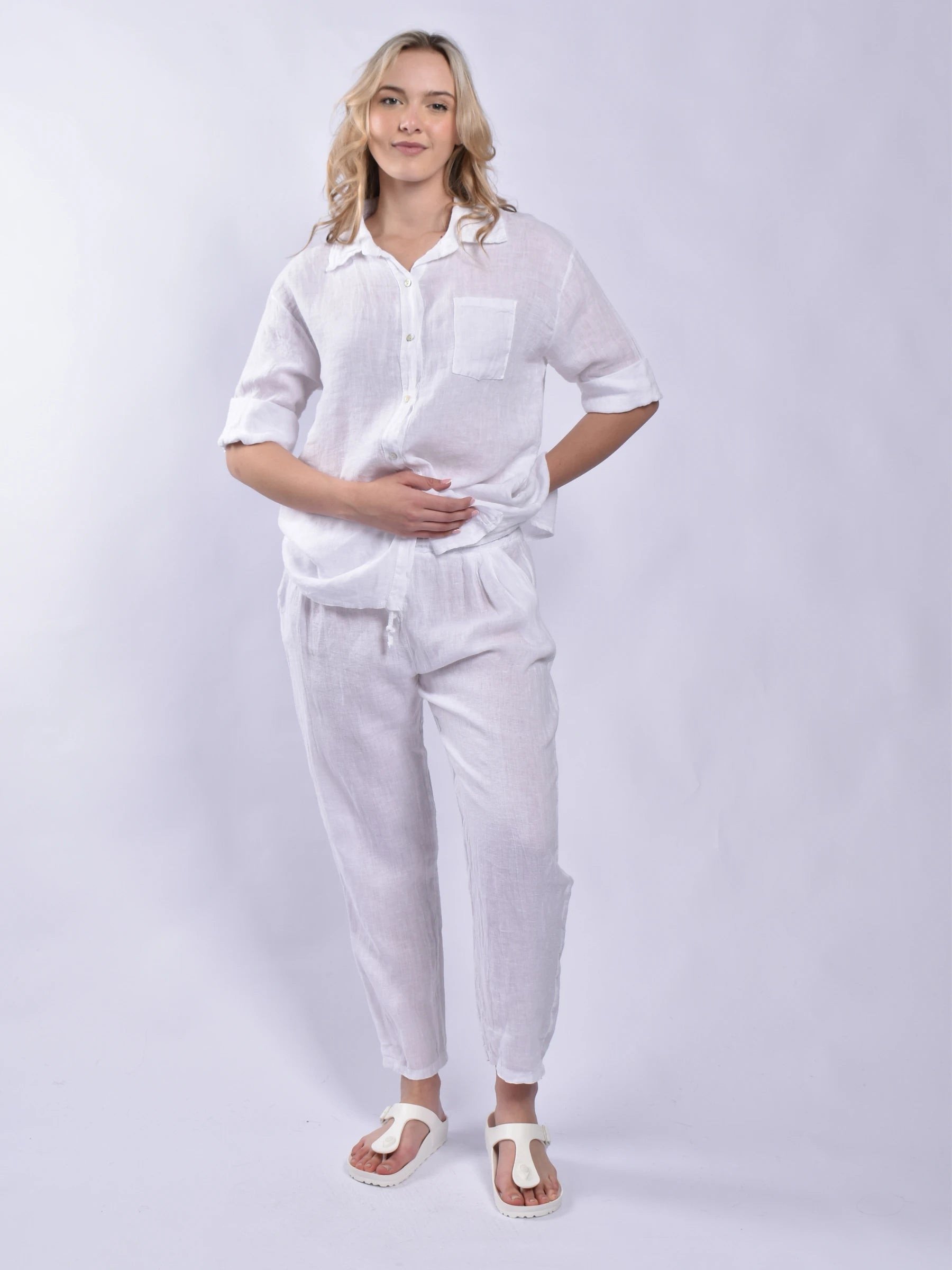 Made In Italy Linen Pants