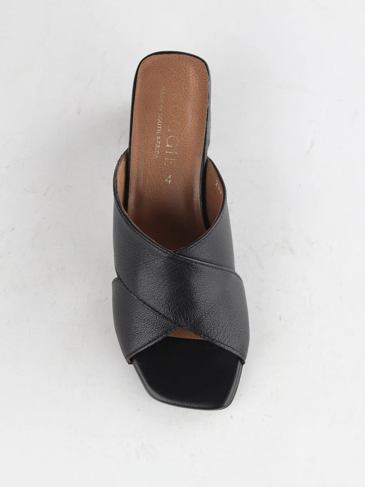 Froggie Crisscross Block Heel Mule