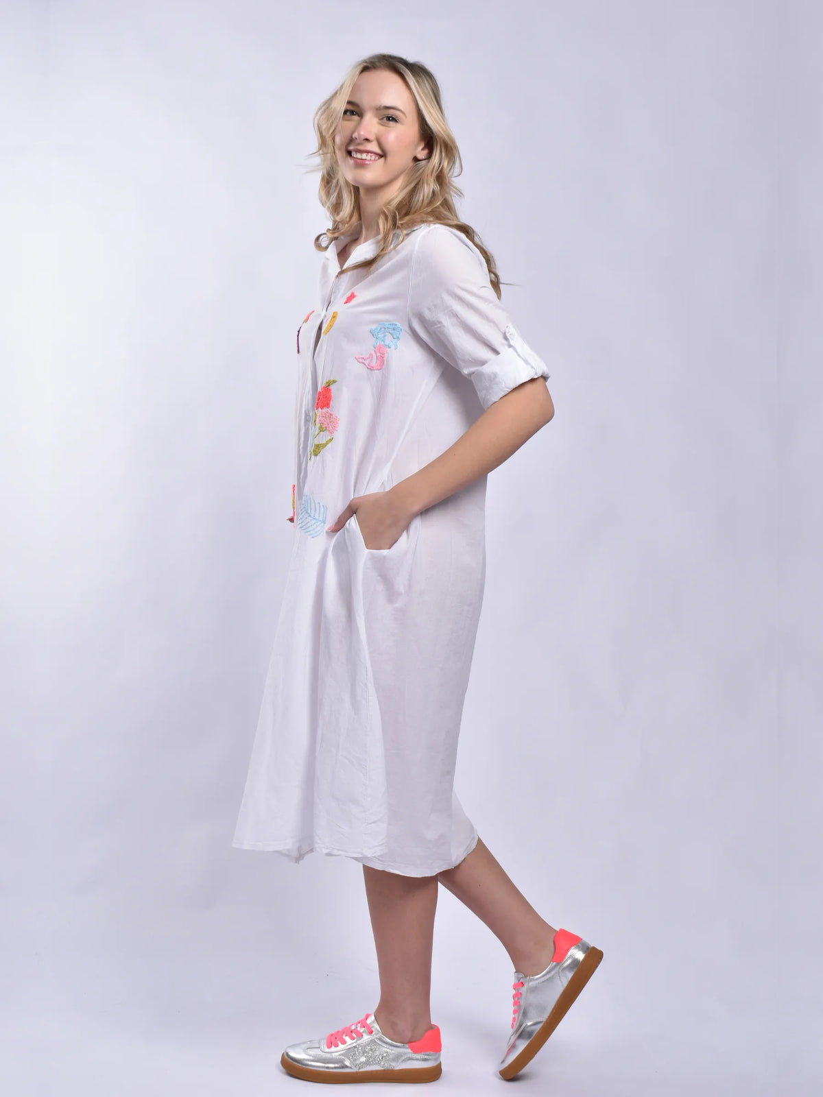 Made In Italy Embroidery Dress
