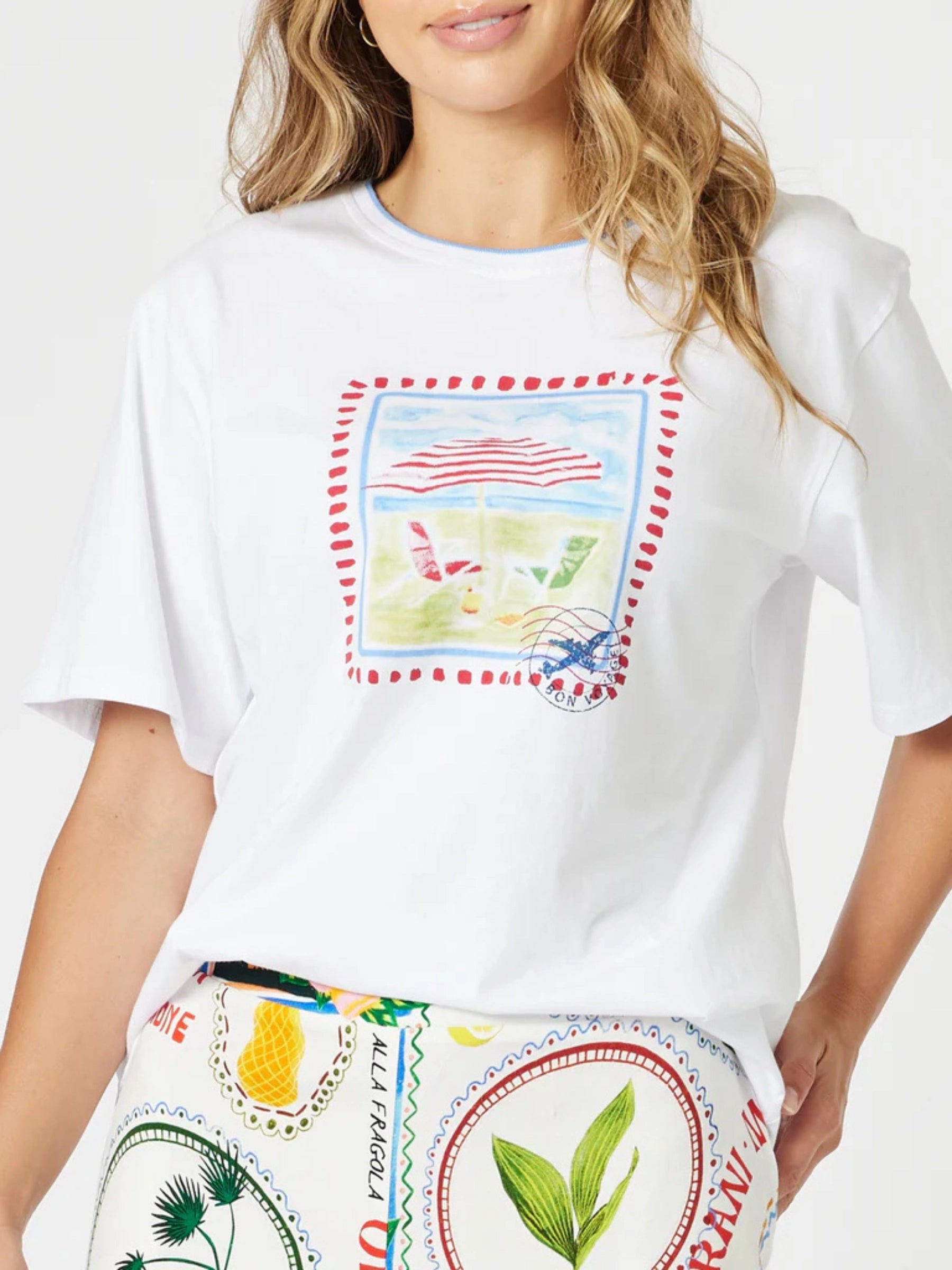 THREADZ WHITE AMALFI TEE