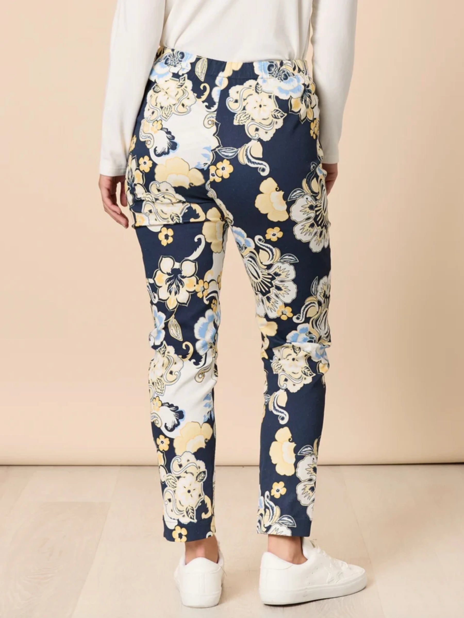 GORDON SMITH NAVY MULTI NEWPORT PANTS