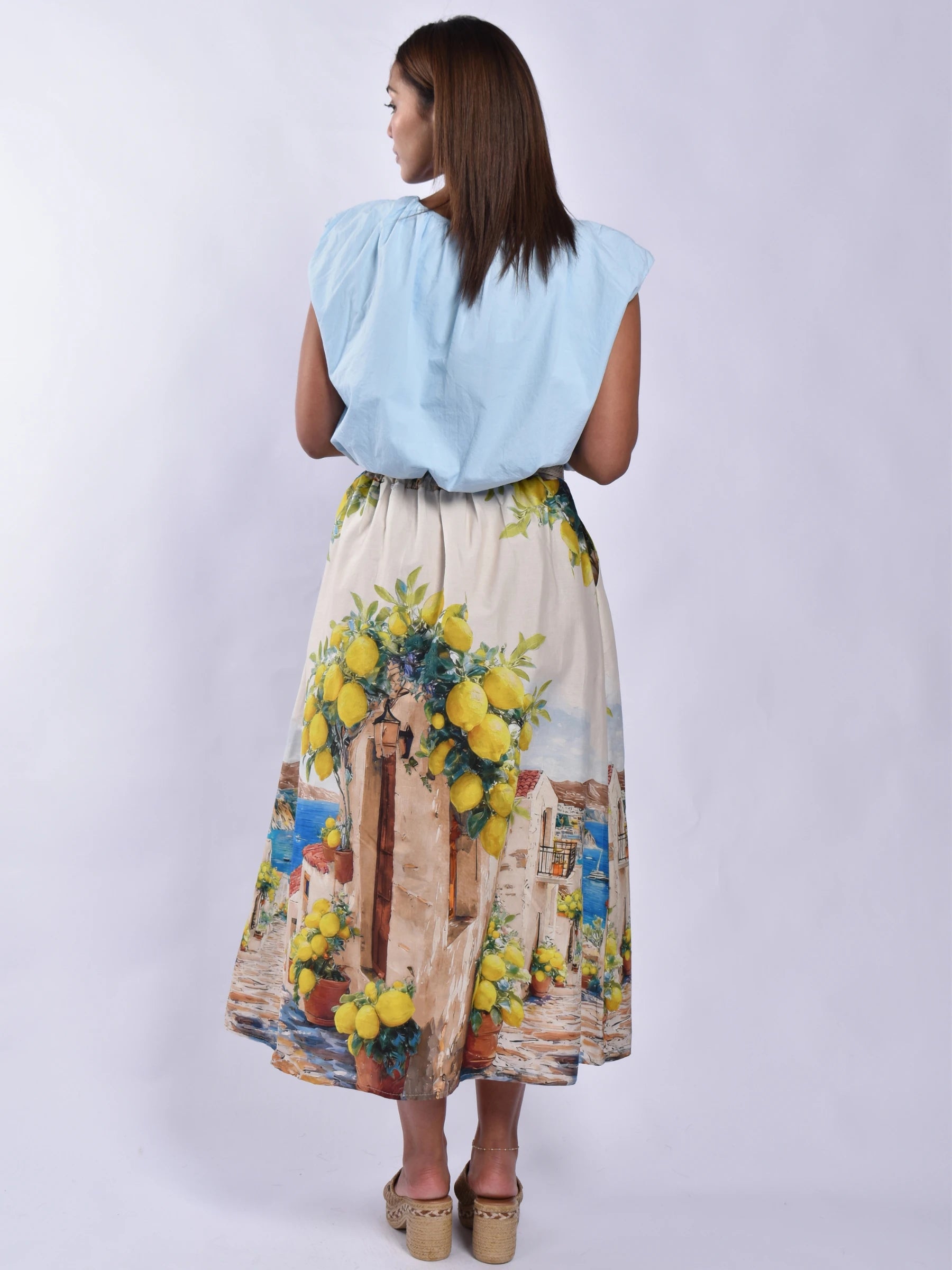 Made In Italy Lemon Skirt