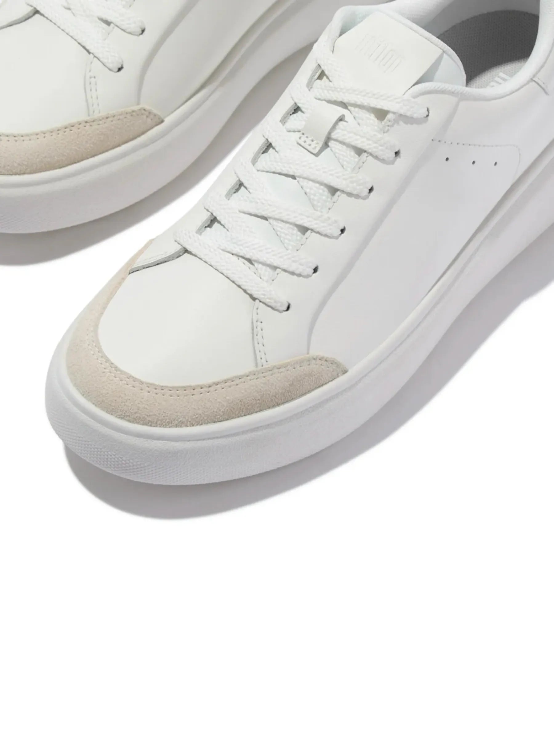 FITFLOP RTG WHITE SUEDE LEATHER SNEAKER