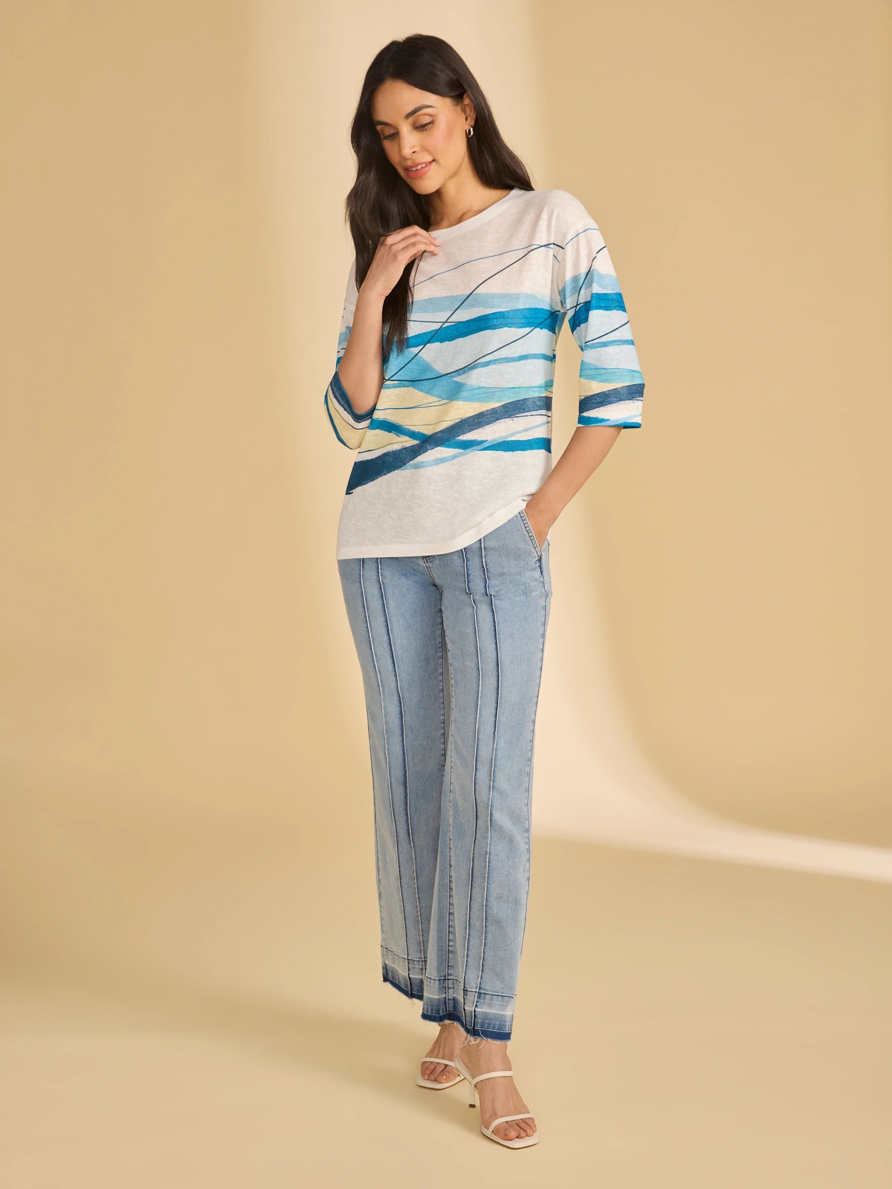 FDJ 3/4 Sleeve Top