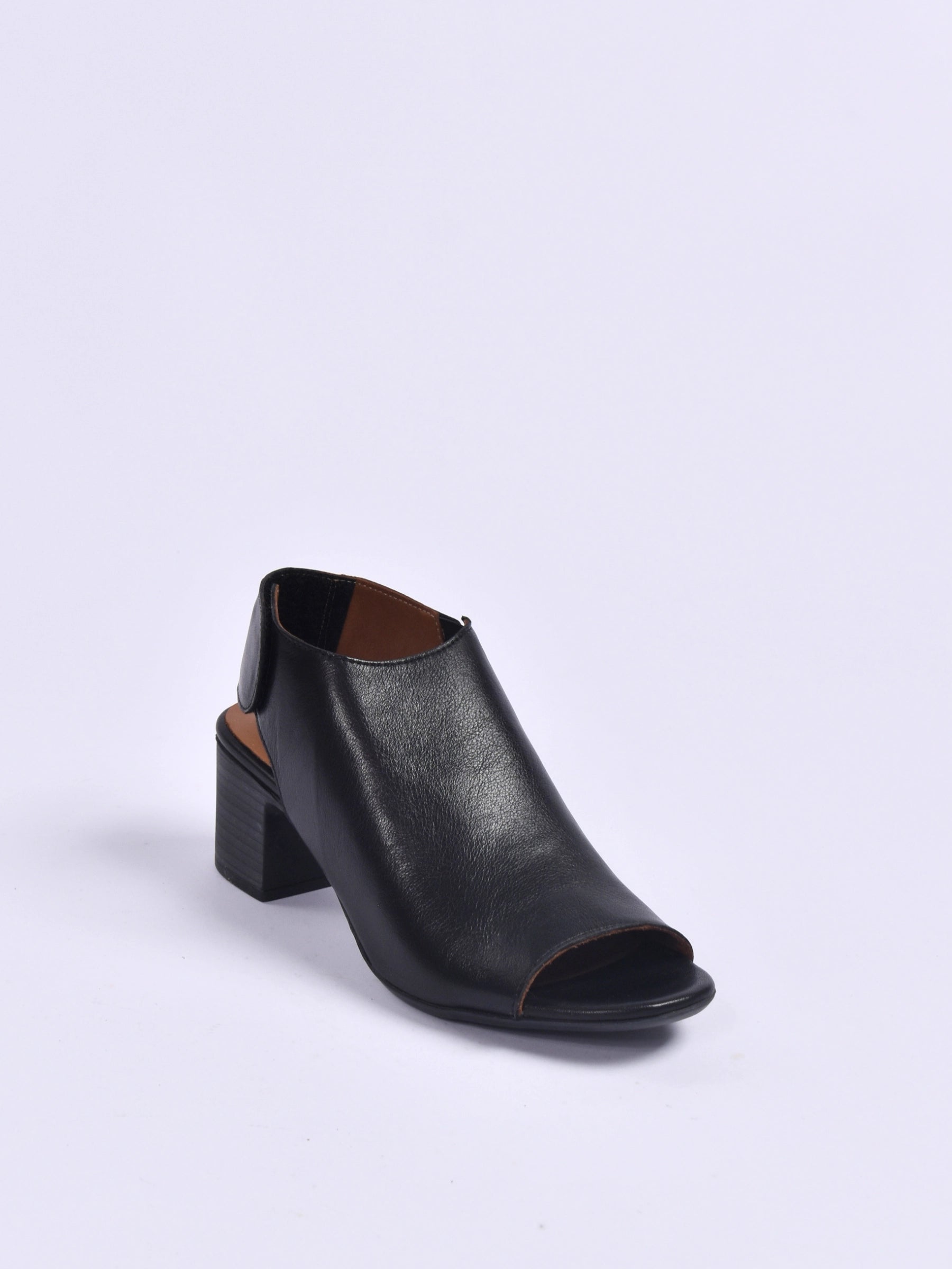BUENO BLACK H-HEEL SANDAL