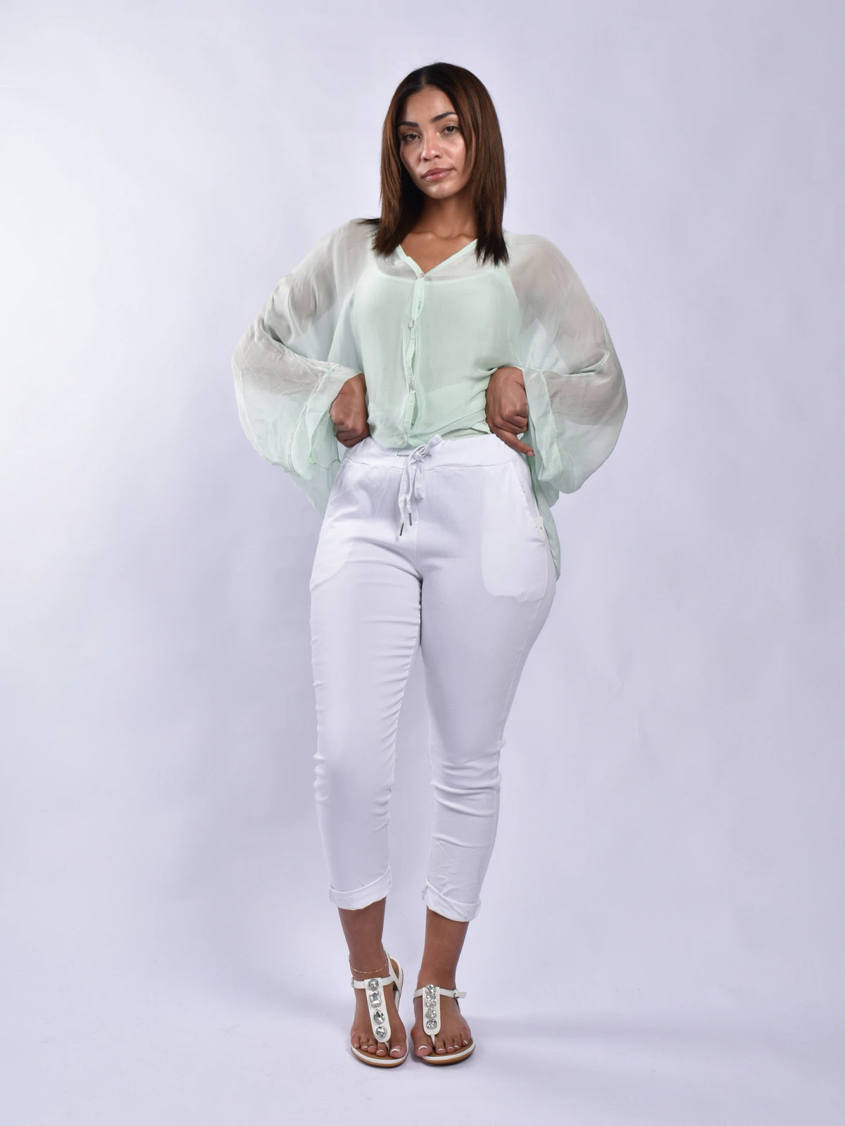 Made In Italy Drawstring Pants
