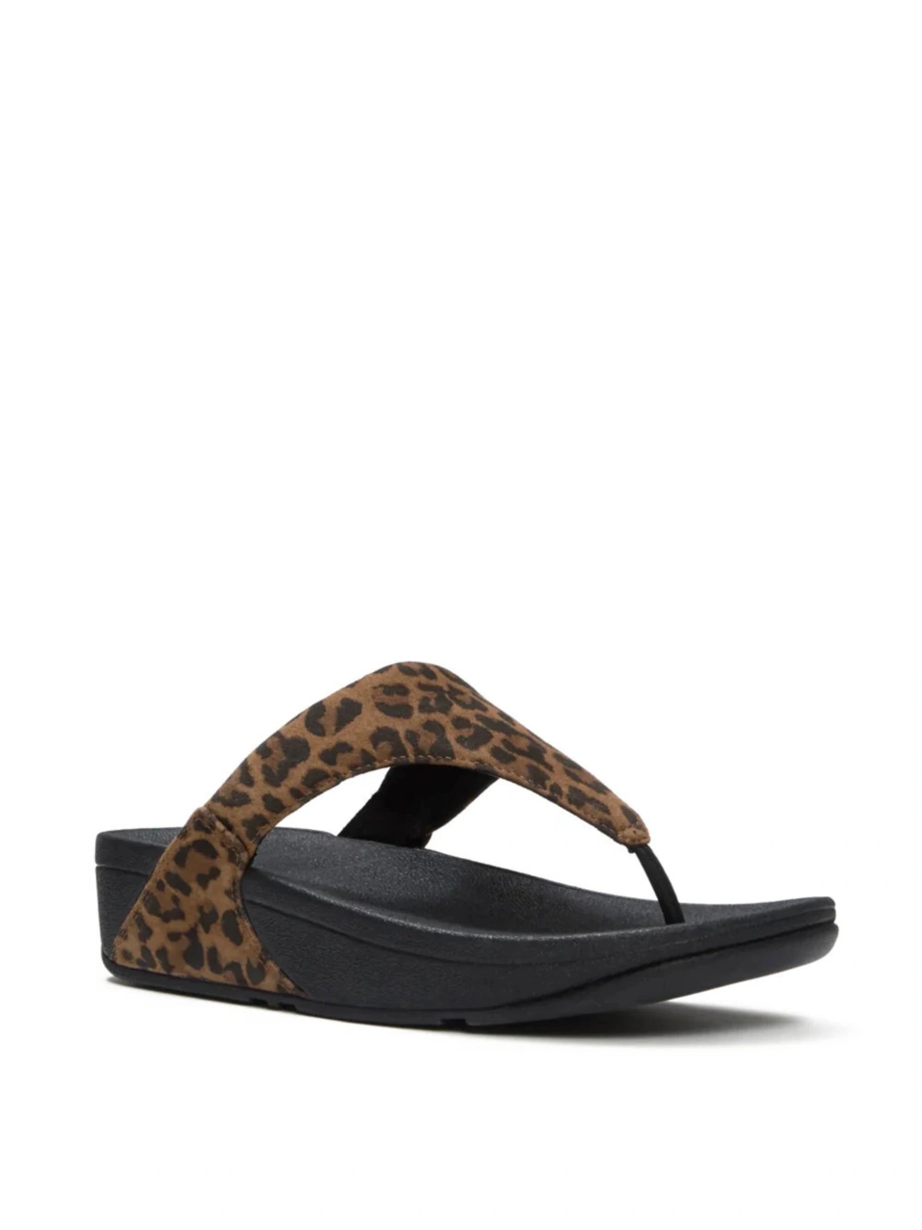 Fit Flop Lulu Suede Leopard Sandal
