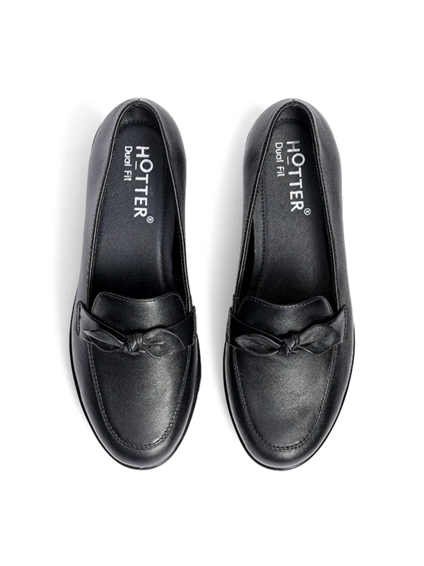 HOTTER BLACK AMBER MOCCASIN