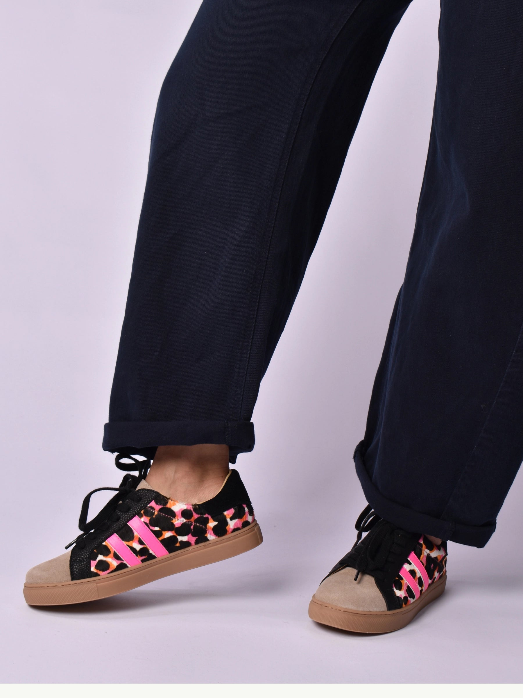 JULZ WHITE GREEN PALMERO SNEAKER