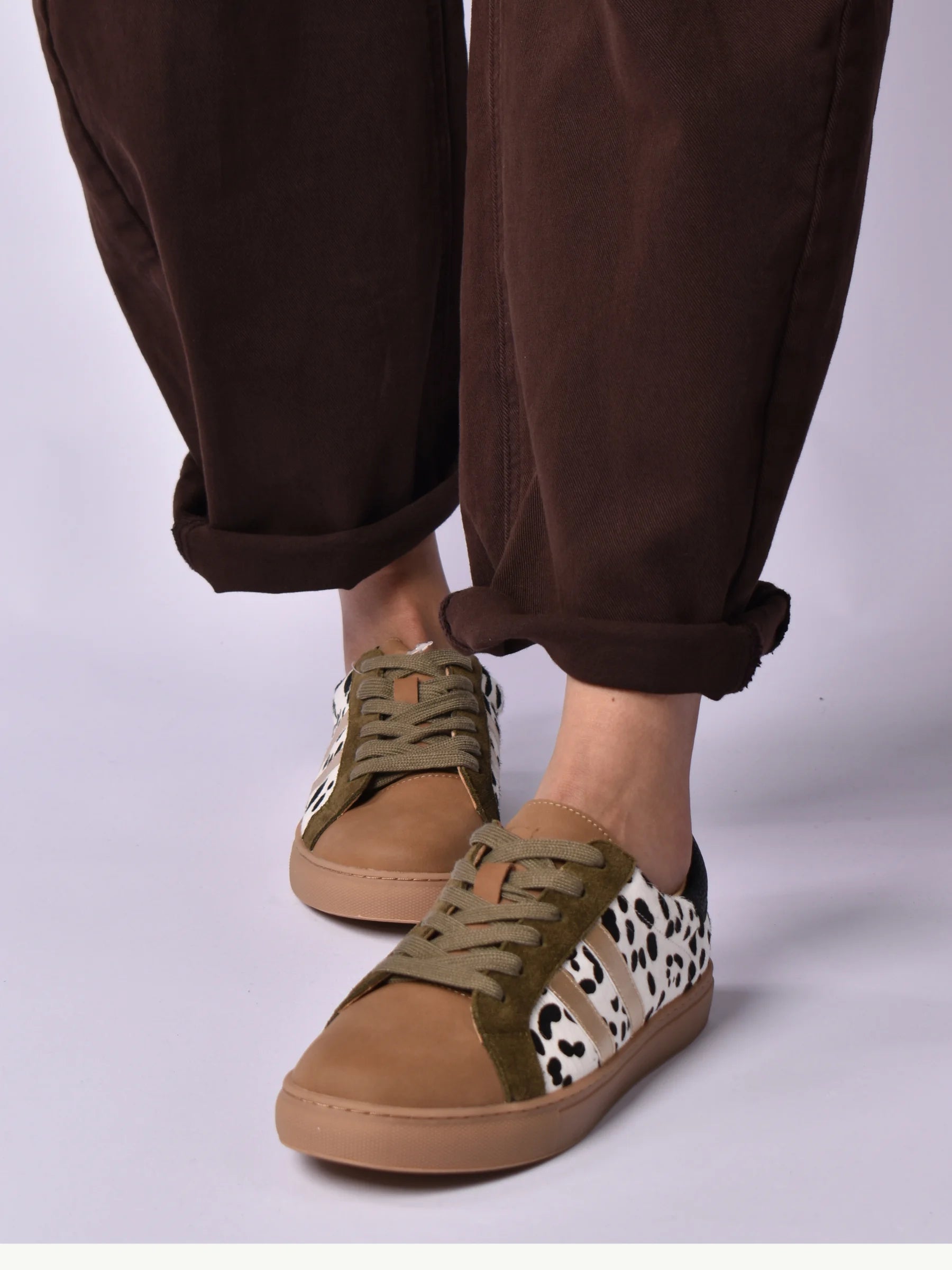 JULZ WHITE GREEN PALMERO SNEAKER