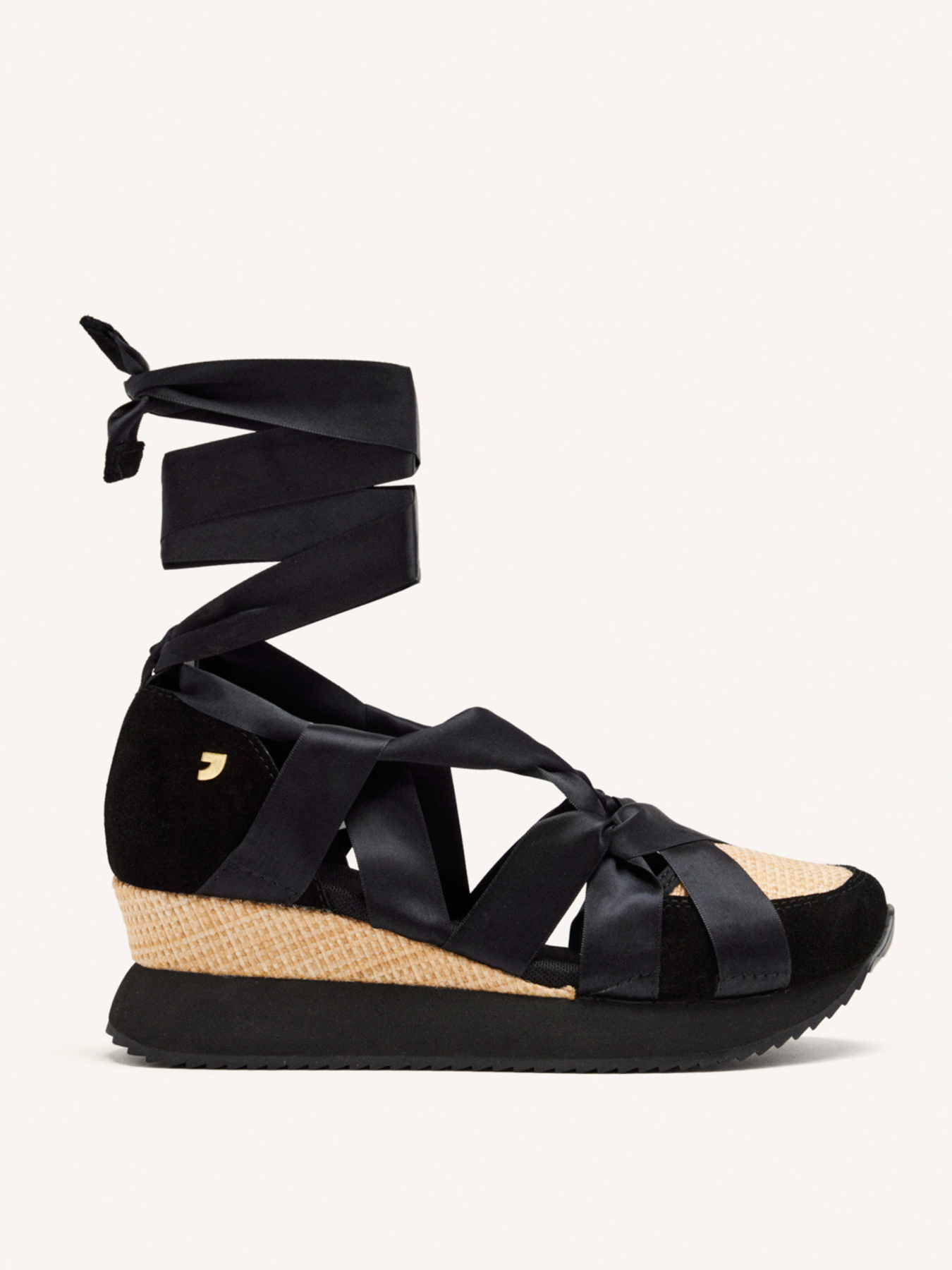 GIOSEPPO BLACK CORNVILLE ESPADRILE