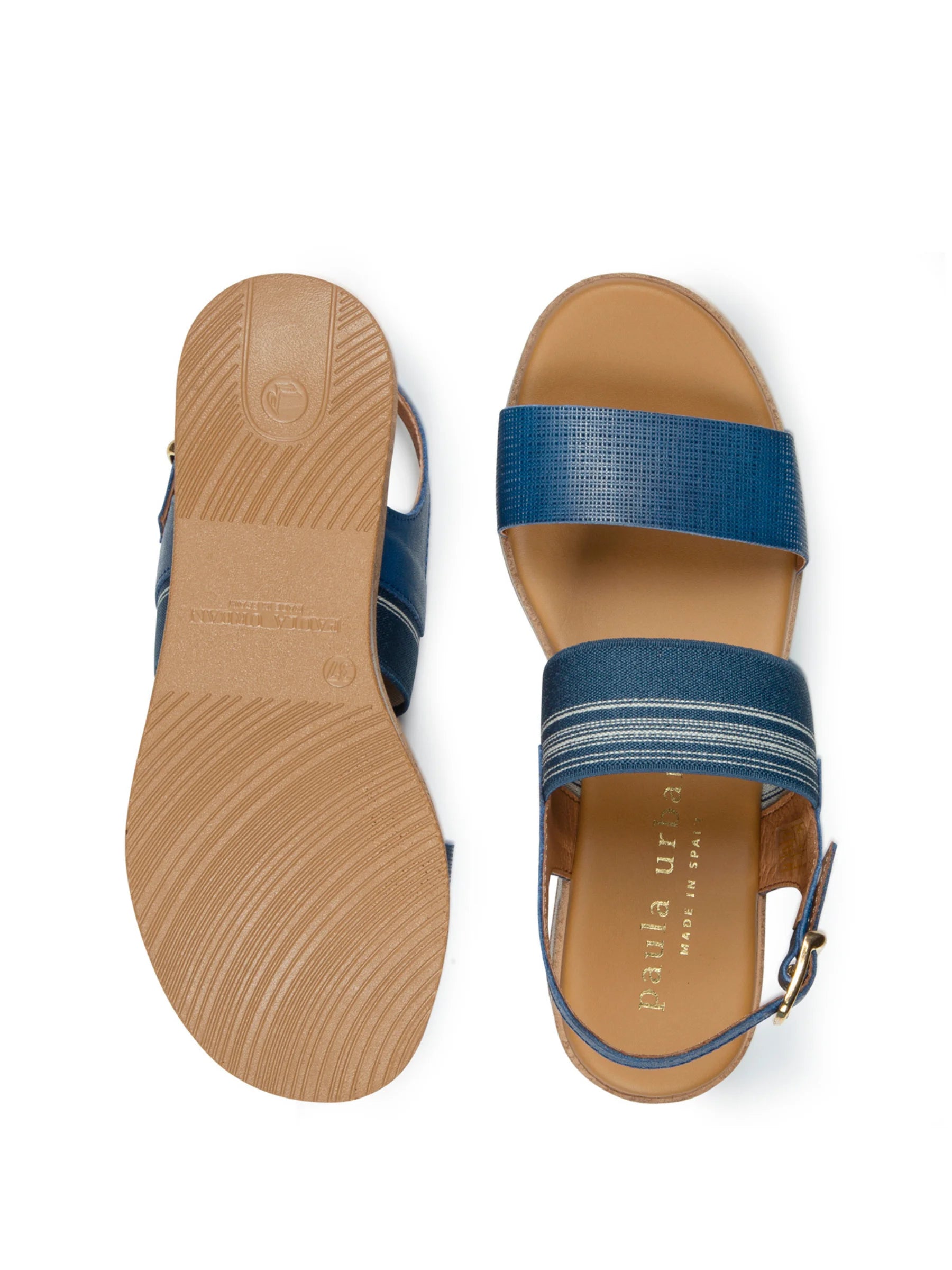Paula Urban Cork-Look Low Wedge