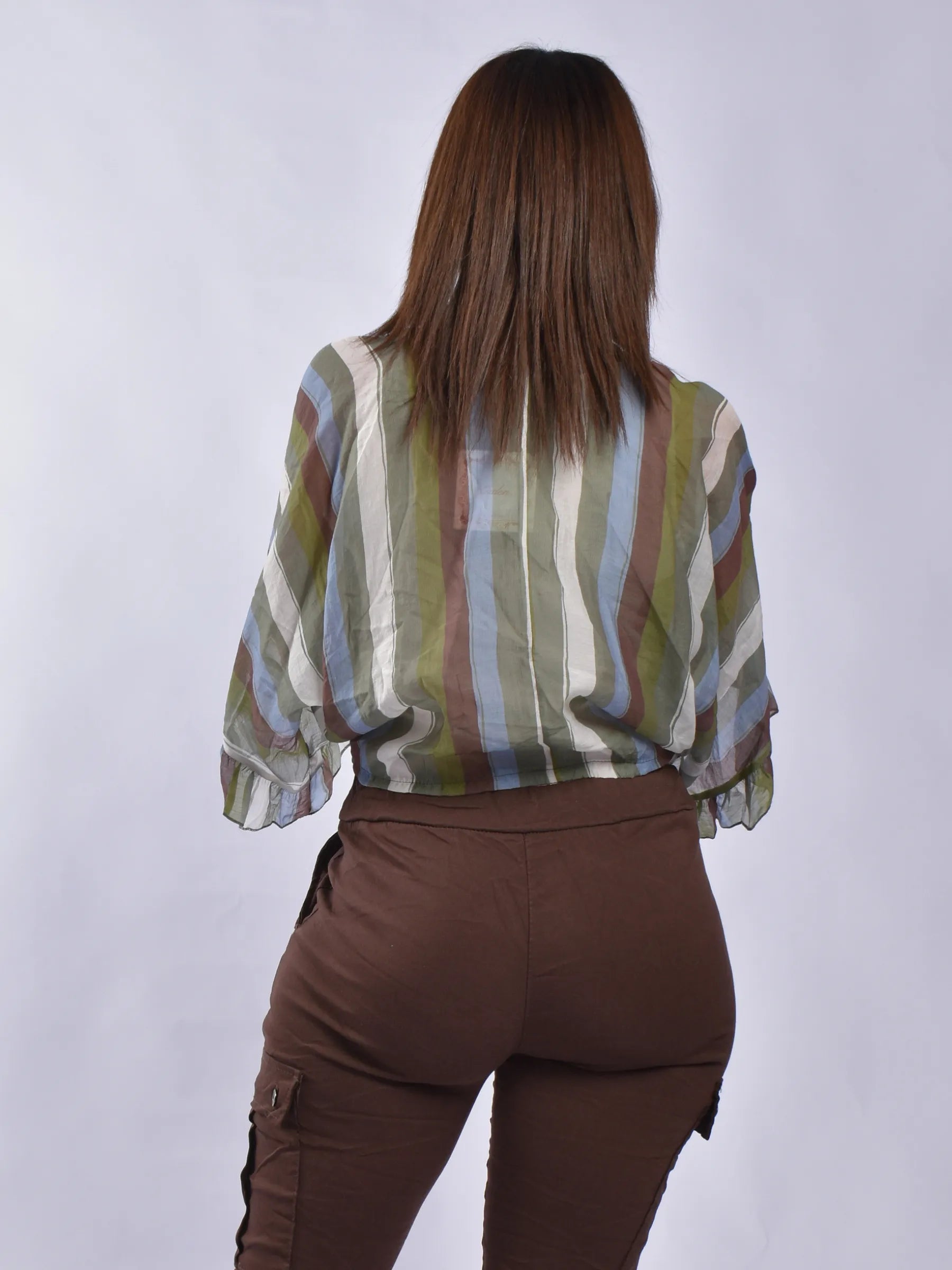 Made In Itale Tie Front Top