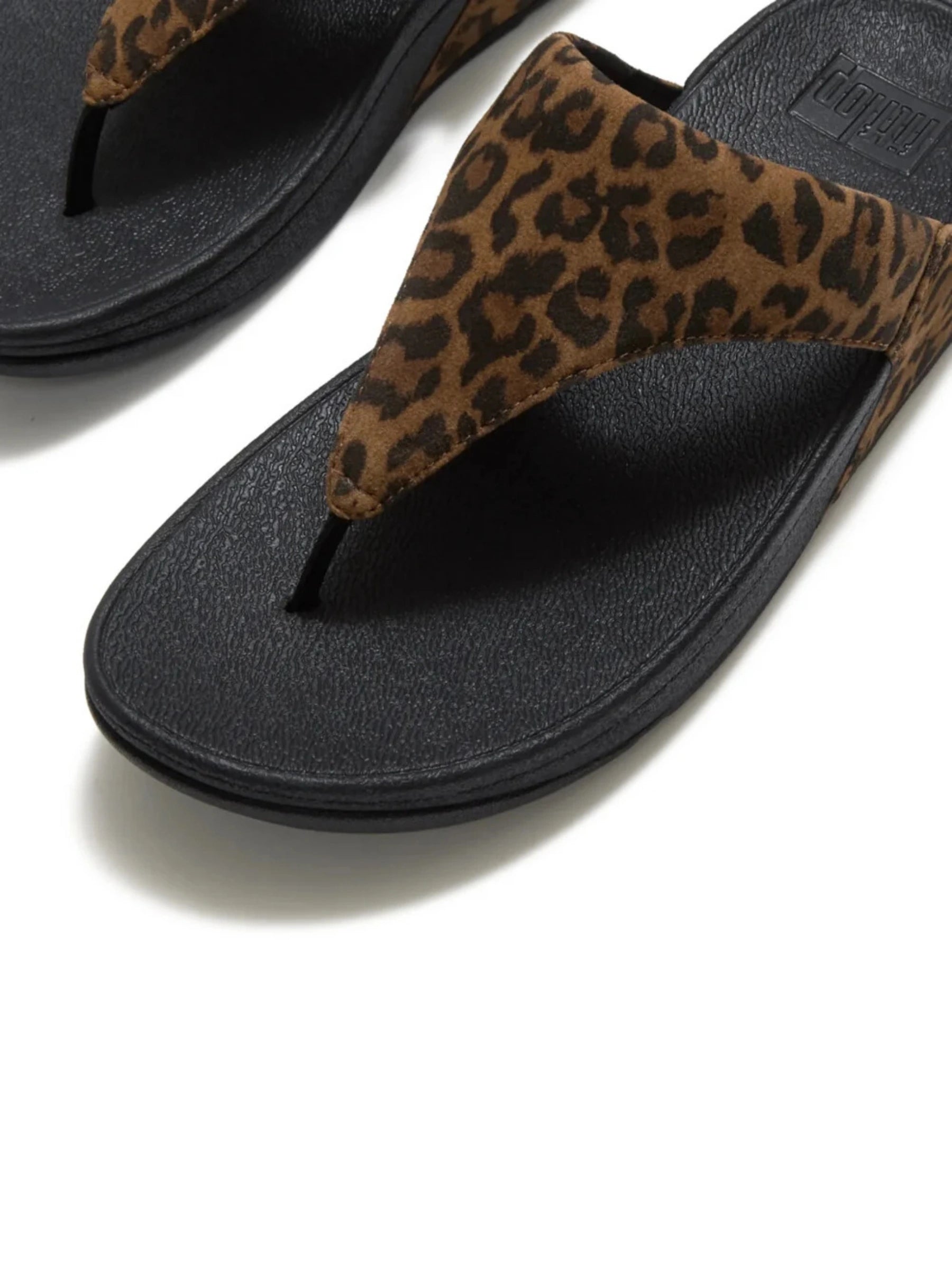 Fit Flop Lulu Suede Leopard Sandal