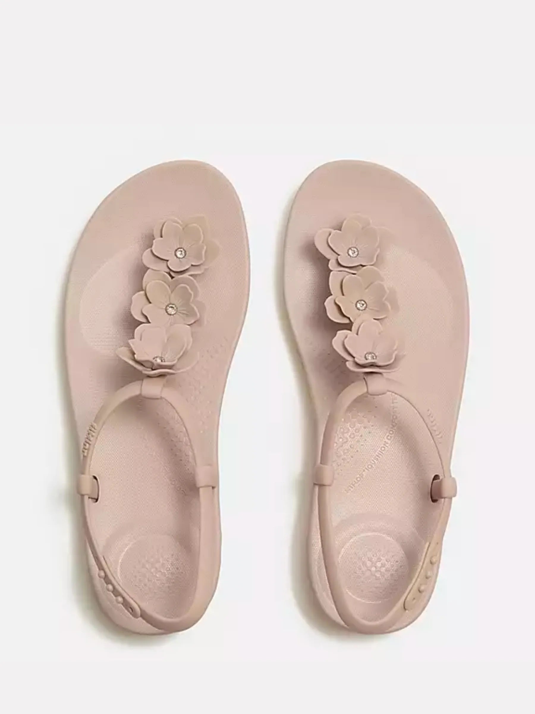 FIT FLOP IQUSHION SPLASH FLOWER T-BAR SANDAL