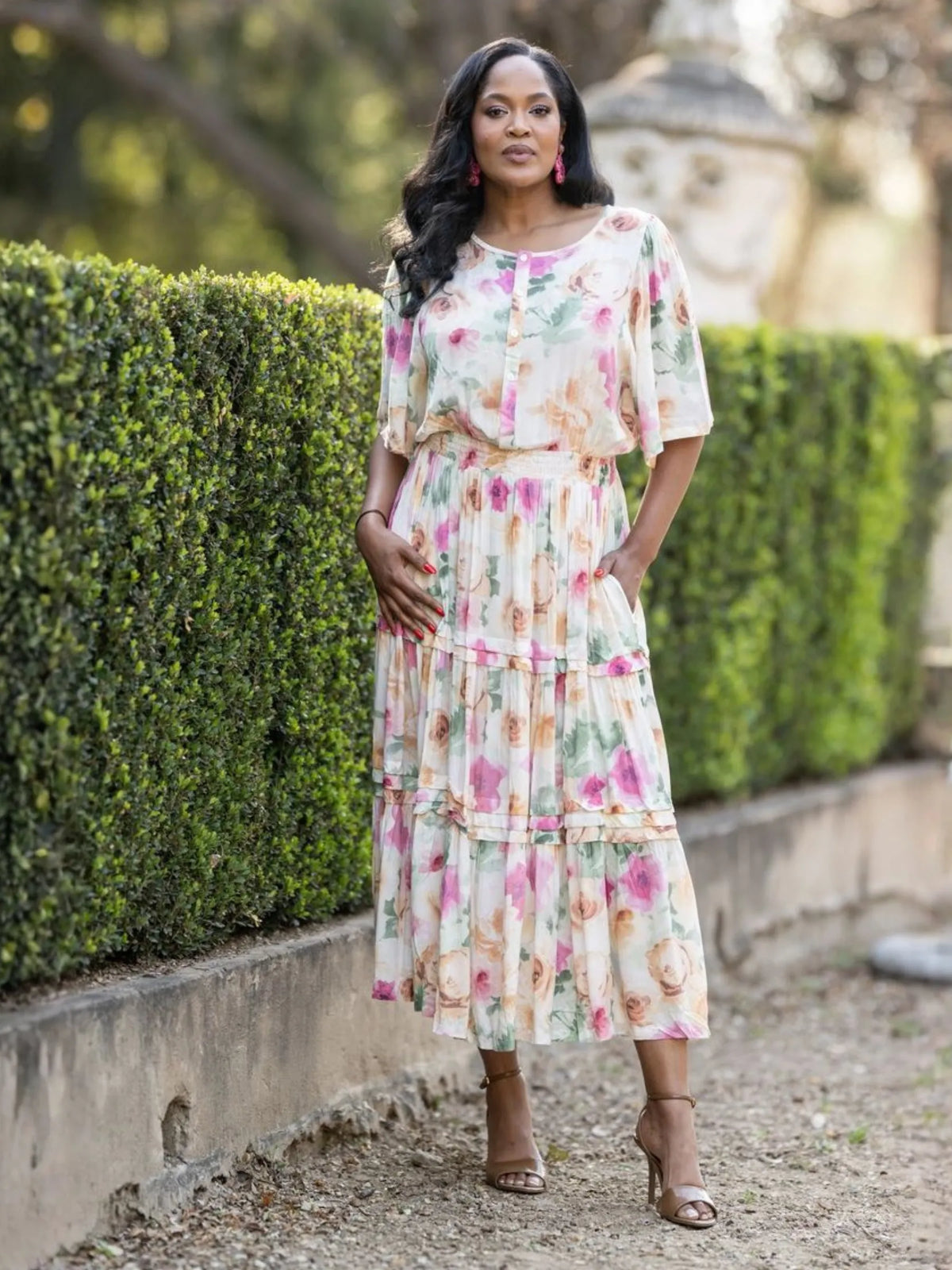 Mastik Tiered Midi Dress