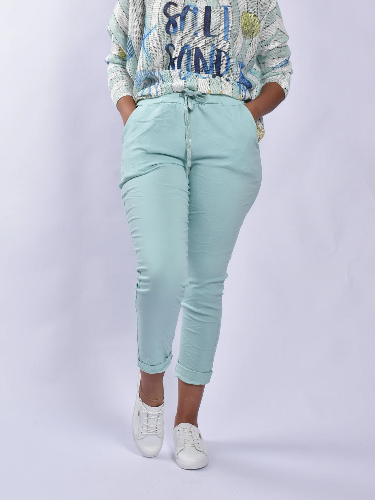 Made In Italy Drawstring Pants