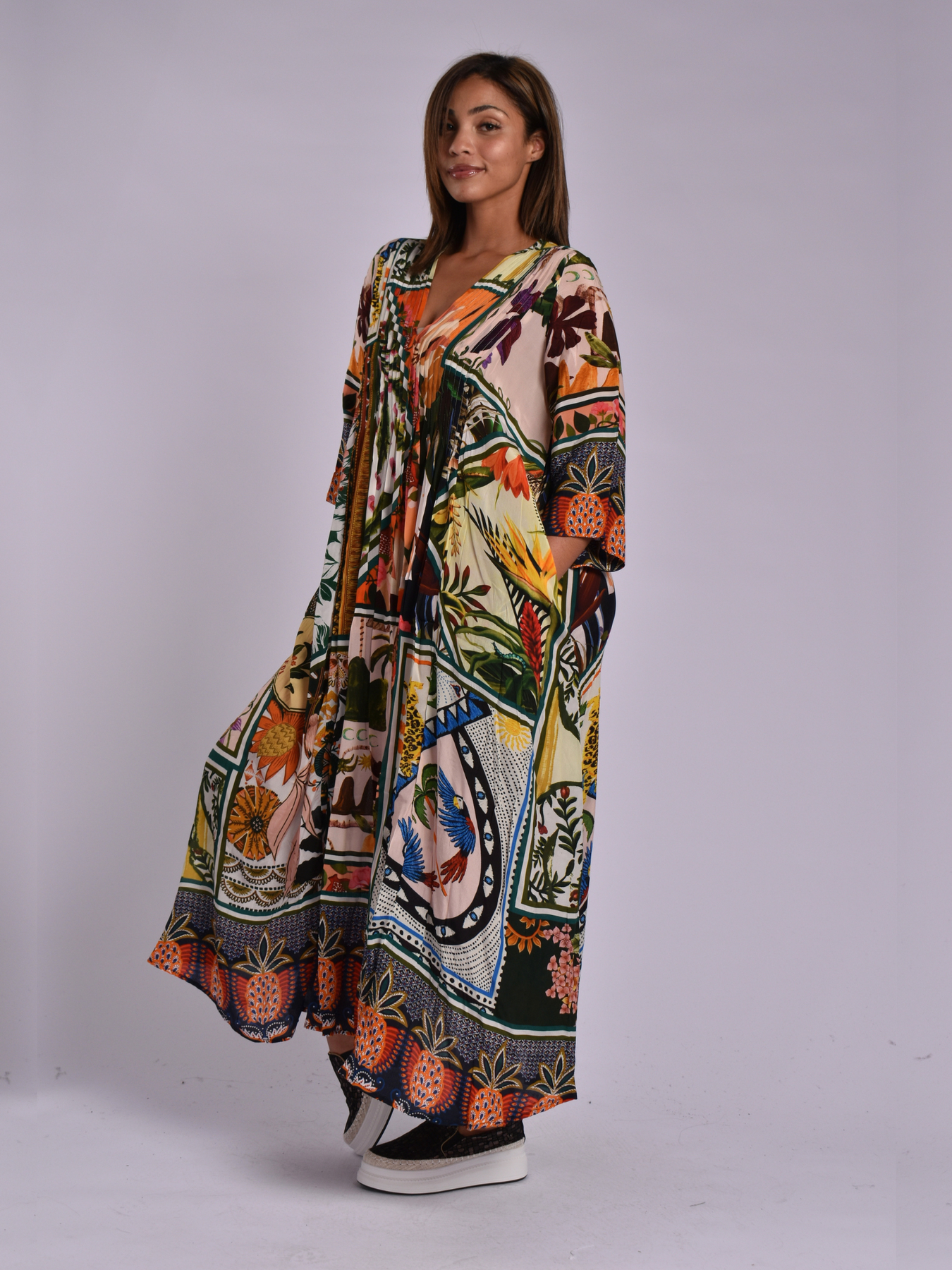 JOLIE ELAINE DRESS - MULTICOL
