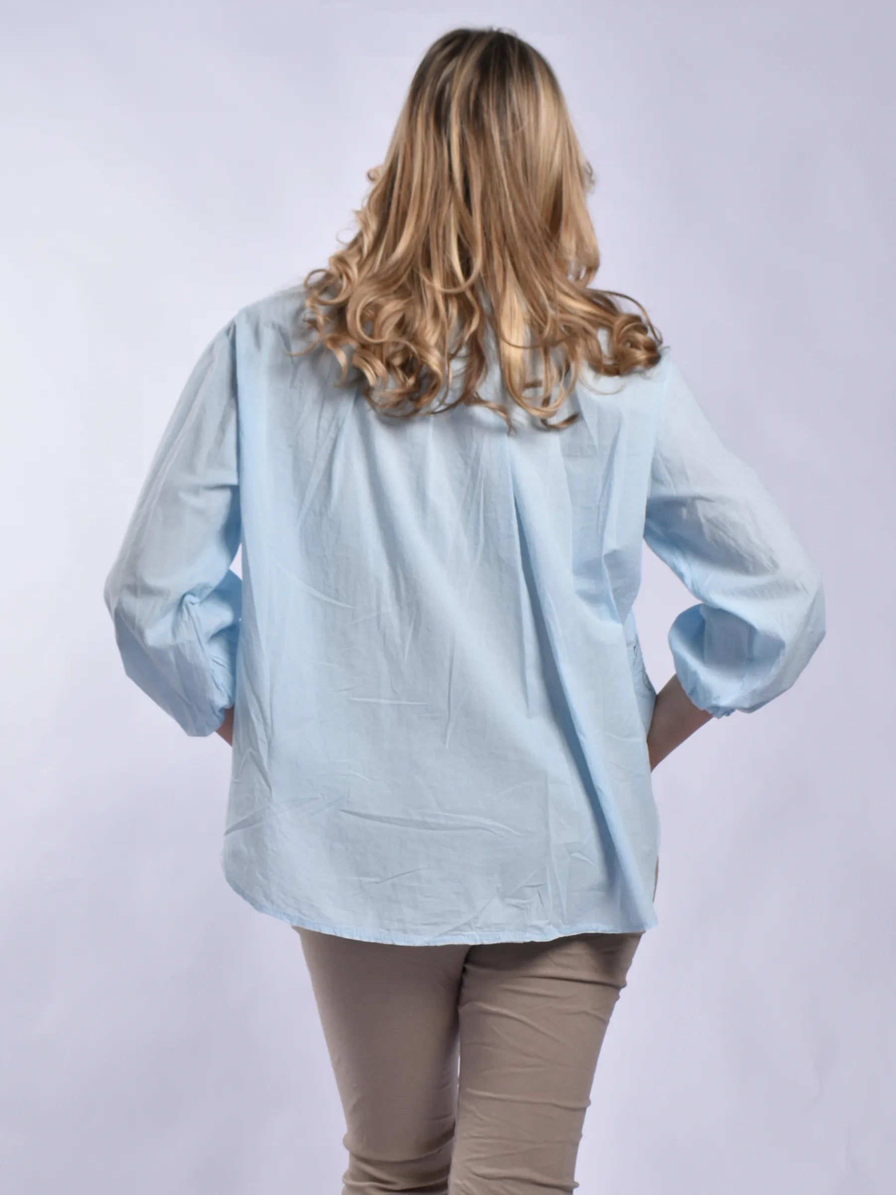 Made In Italy 3/4 Sleeve Blouse