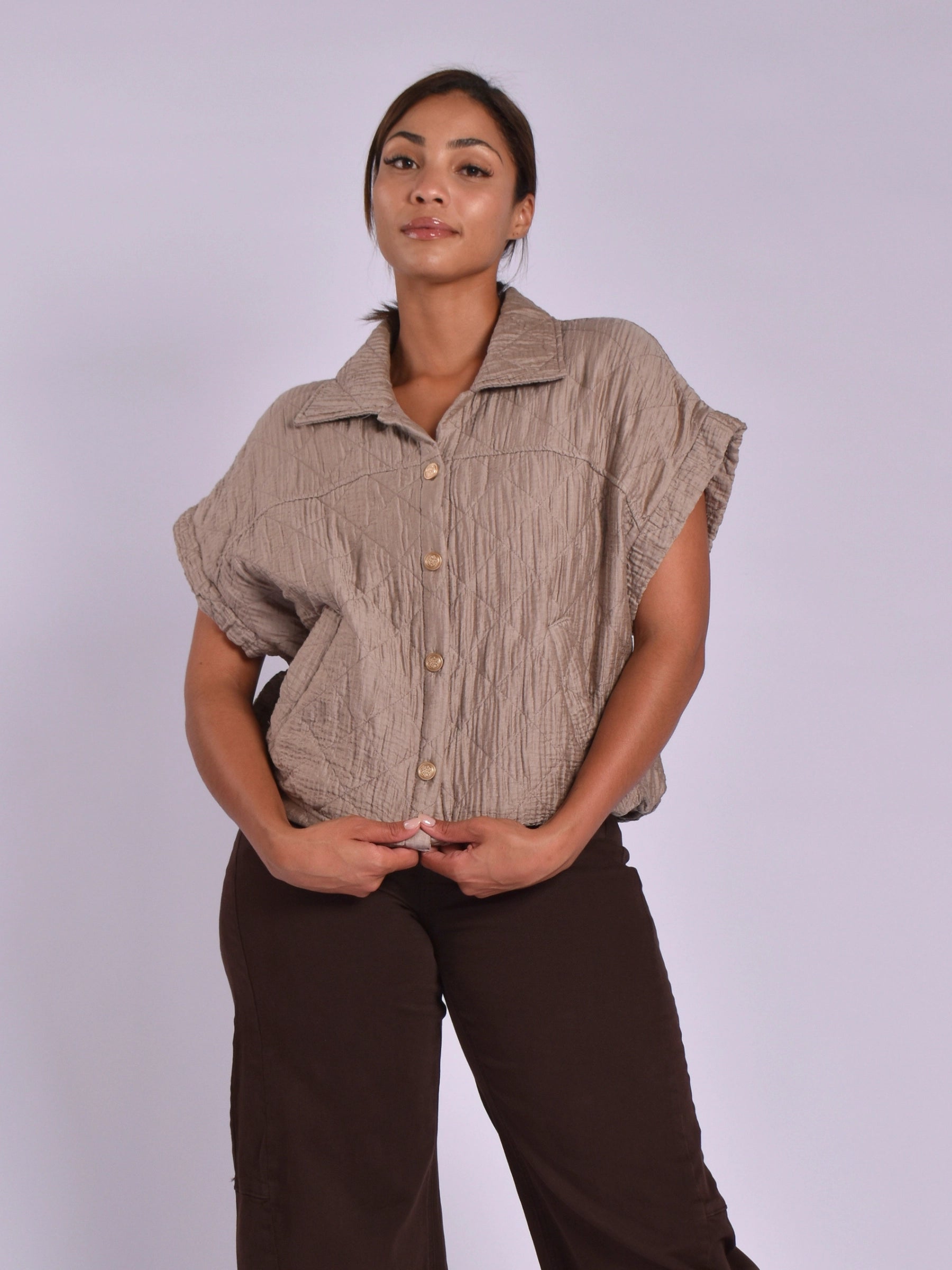 MADE IN ITALY LIGHT BROWN JACKET