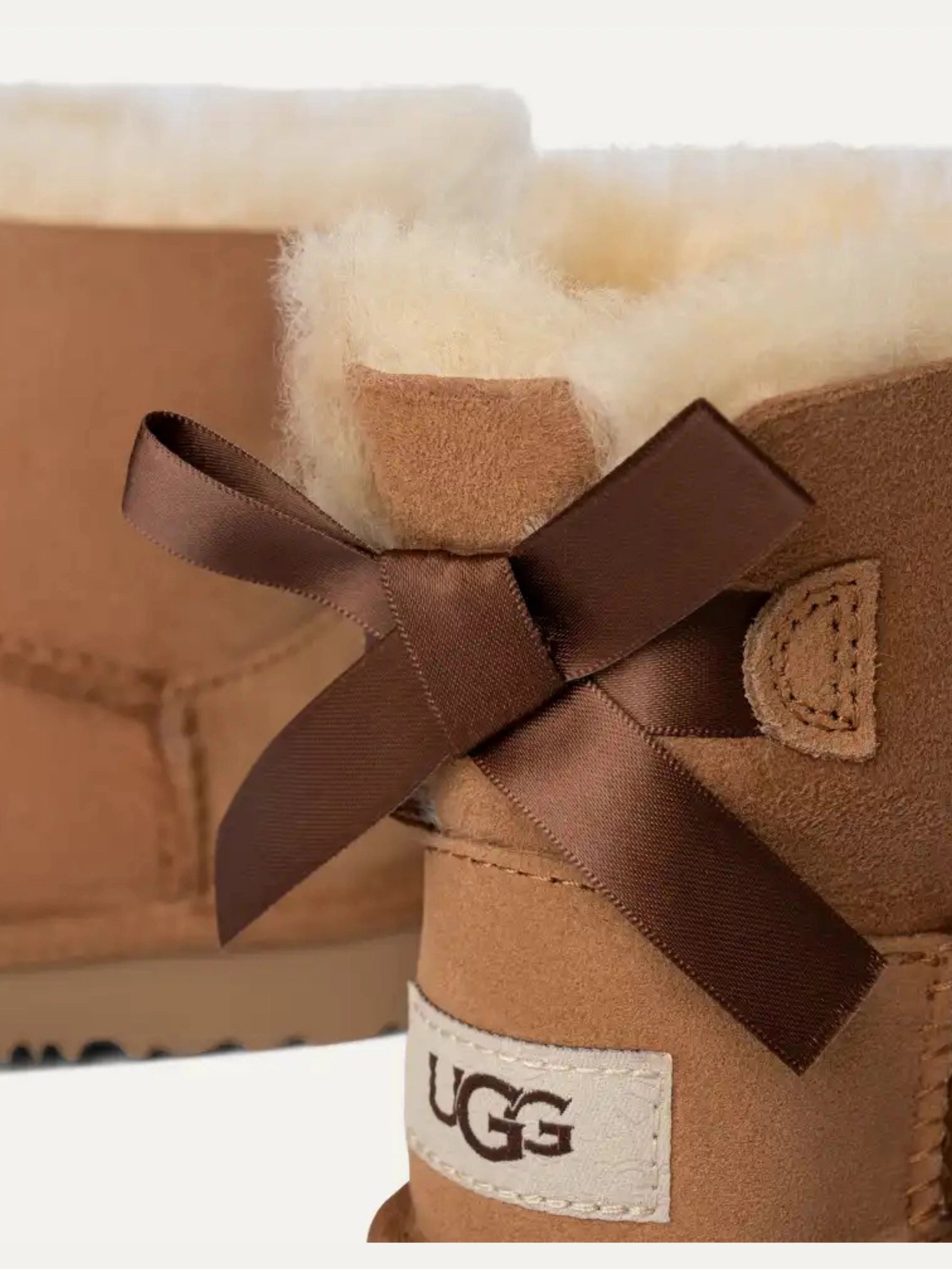 UGG CHESNUT ULTRA MINI BAILEY BOW BOOT