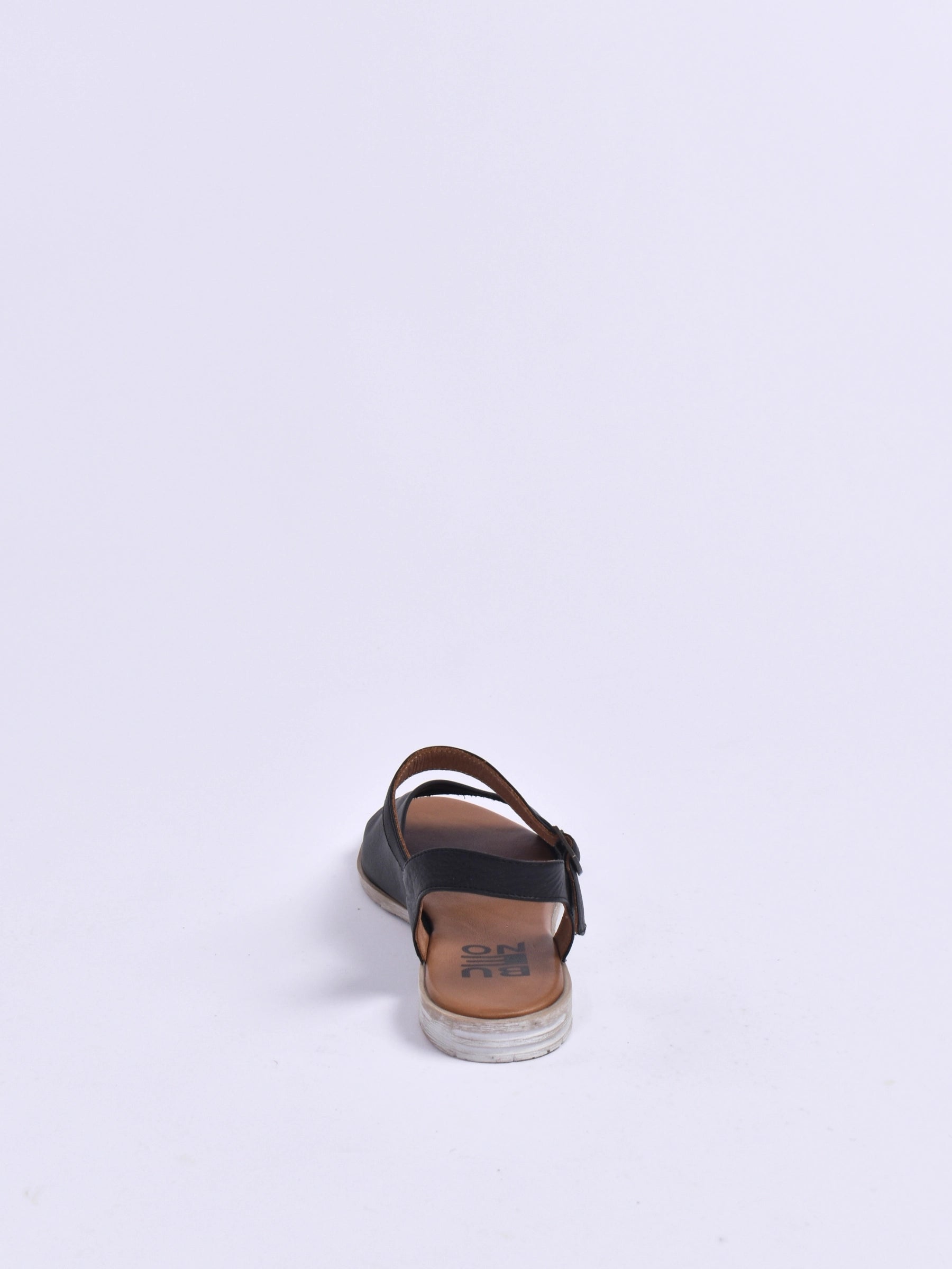 BUENO BLACK LOW HEEL SANDAL