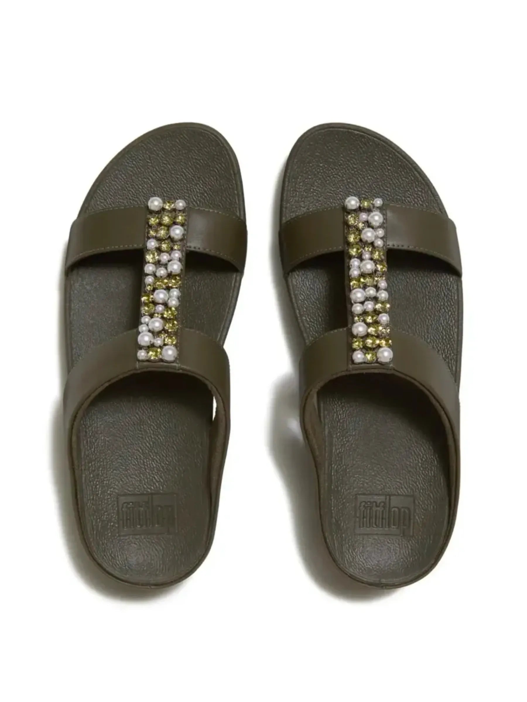 FIT FLOP FINO PEARL & CRYSTAL H-BAR SANDAL