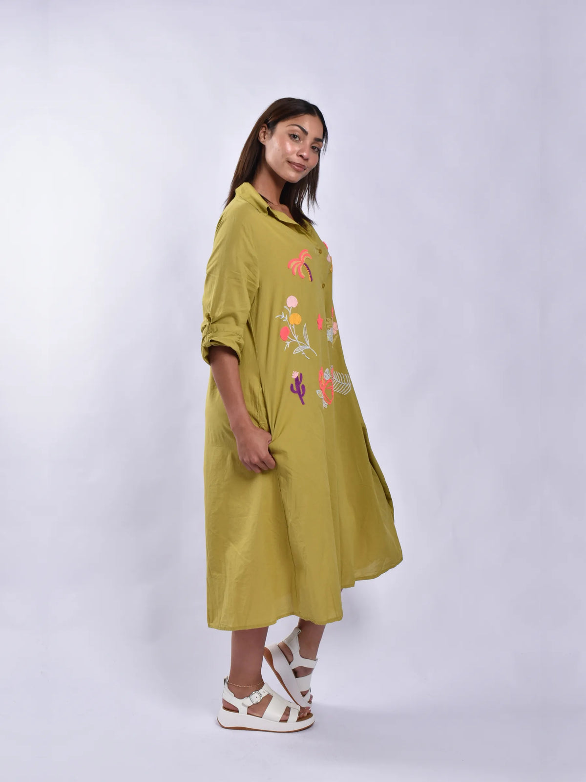 Made In Italy Embroidery Dress