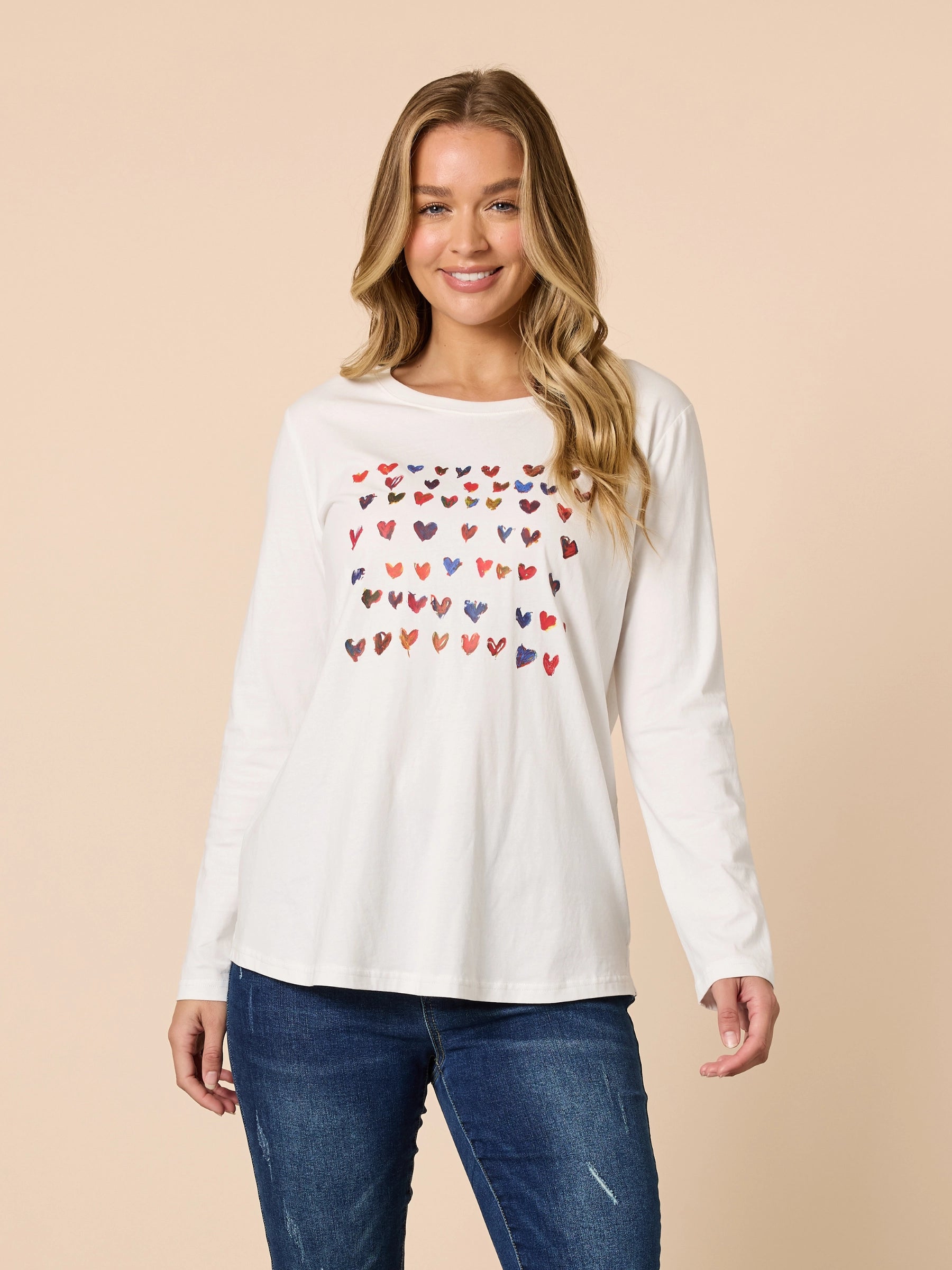 THREADZ IVORY SWEETHEART TEE