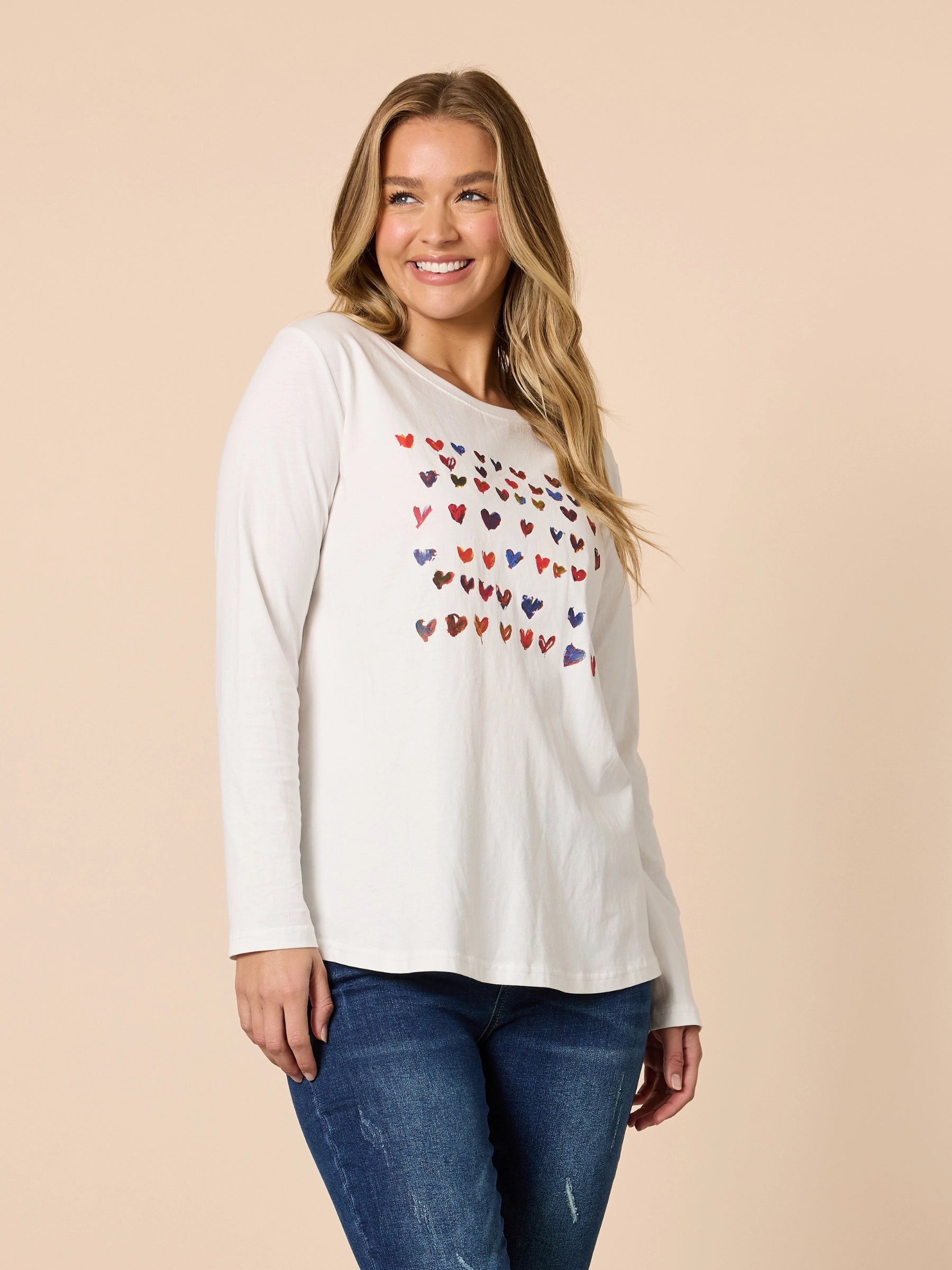 THREADZ IVORY SWEETHEART TEE