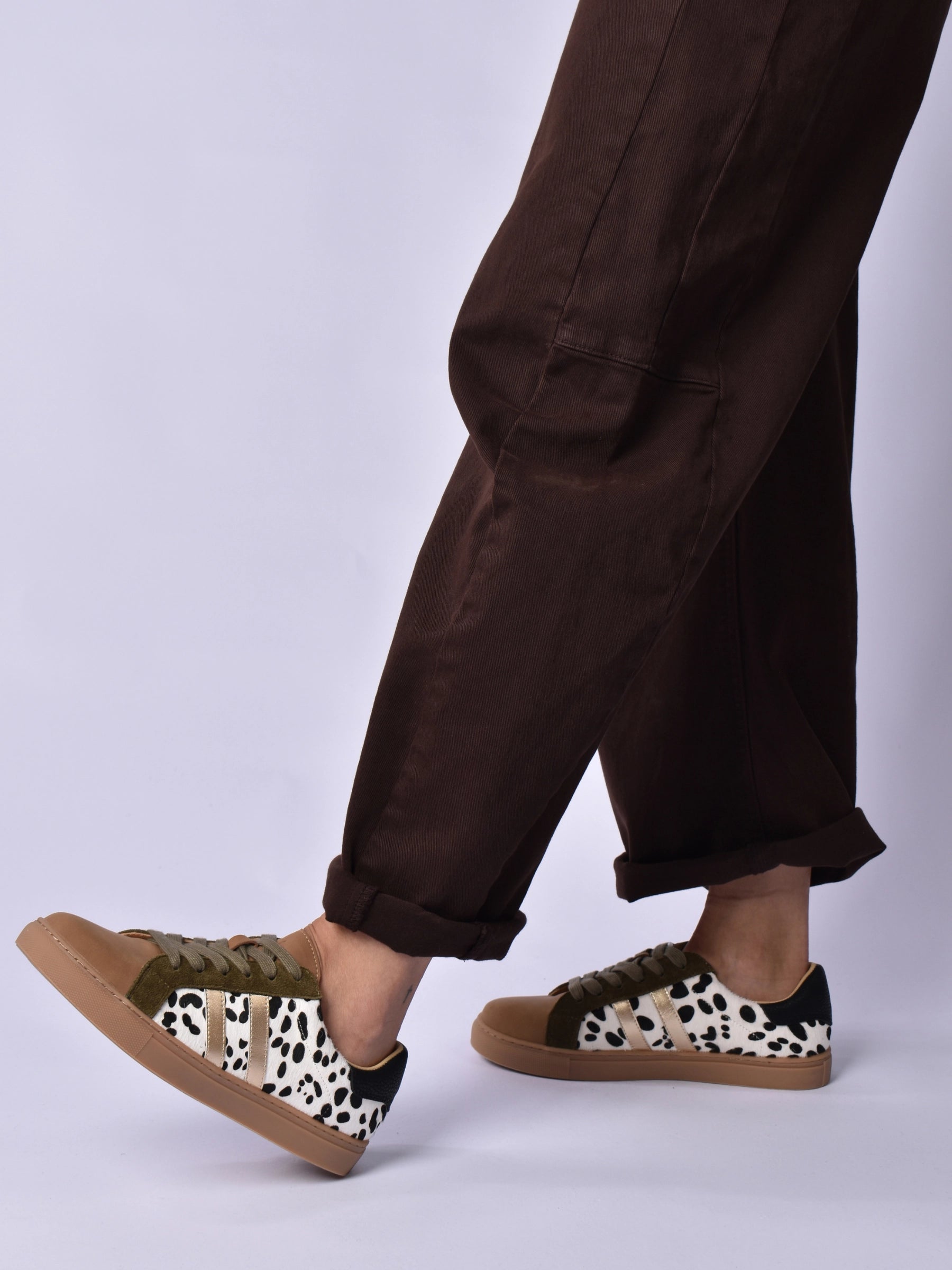 JULZ WHITE GREEN PALMERO SNEAKER