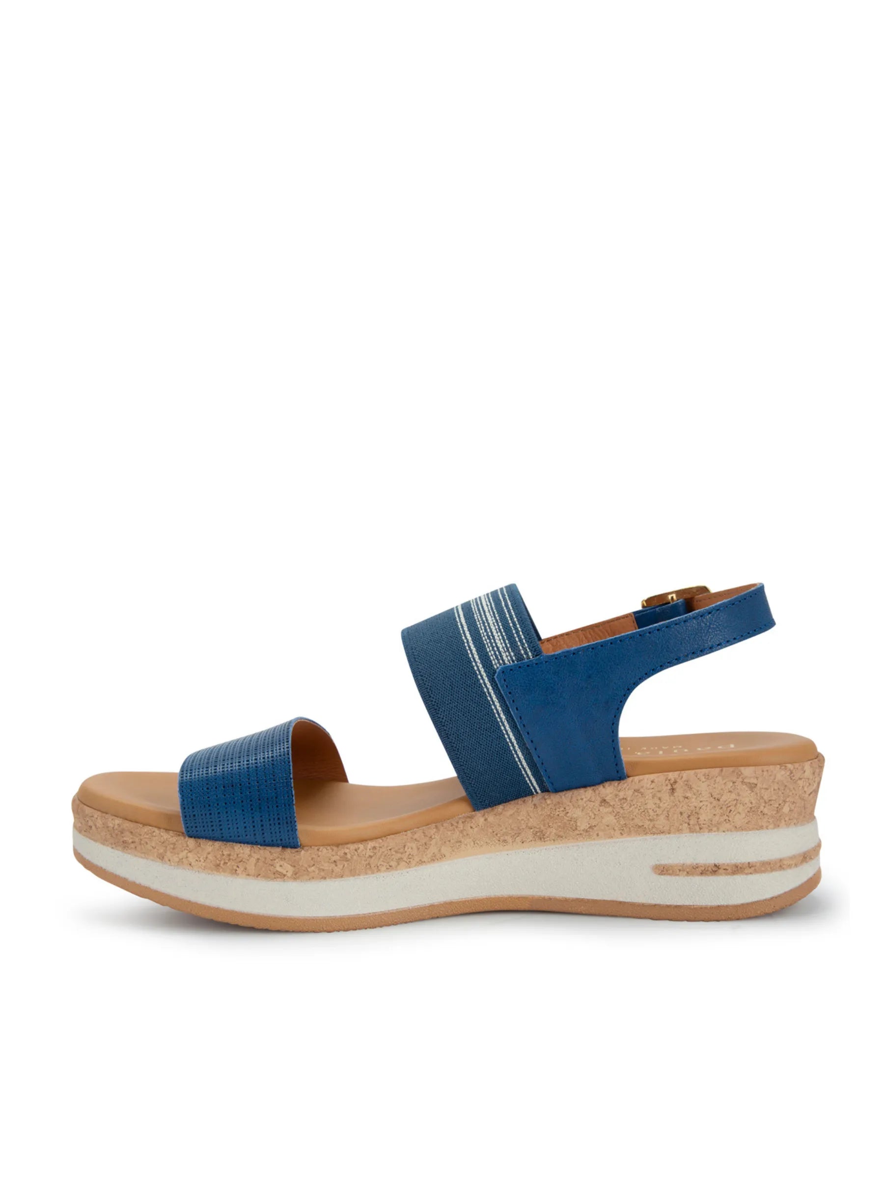 Paula Urban Cork-Look Low Wedge