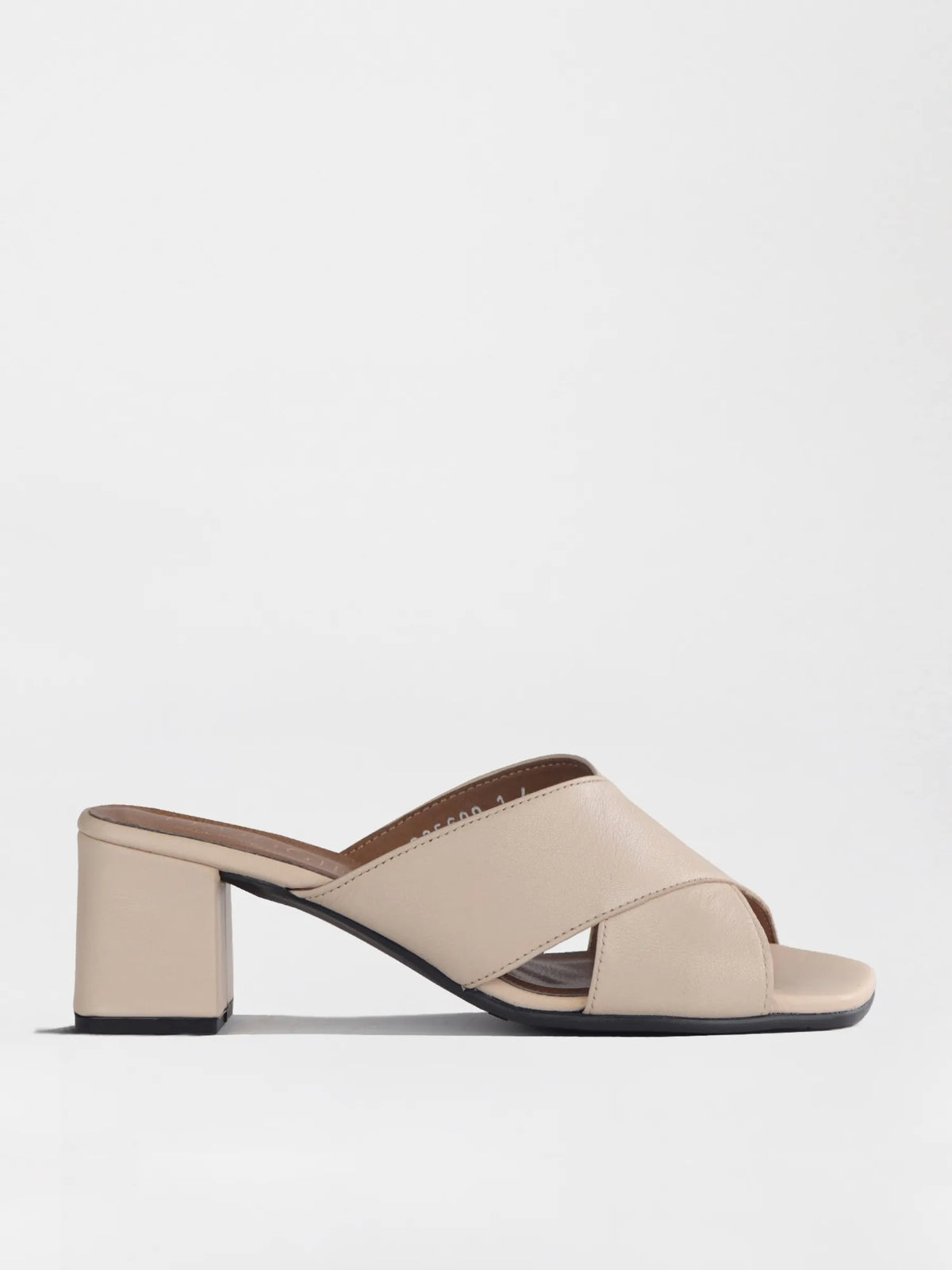 Froggie Crisscross Block Heel Mule