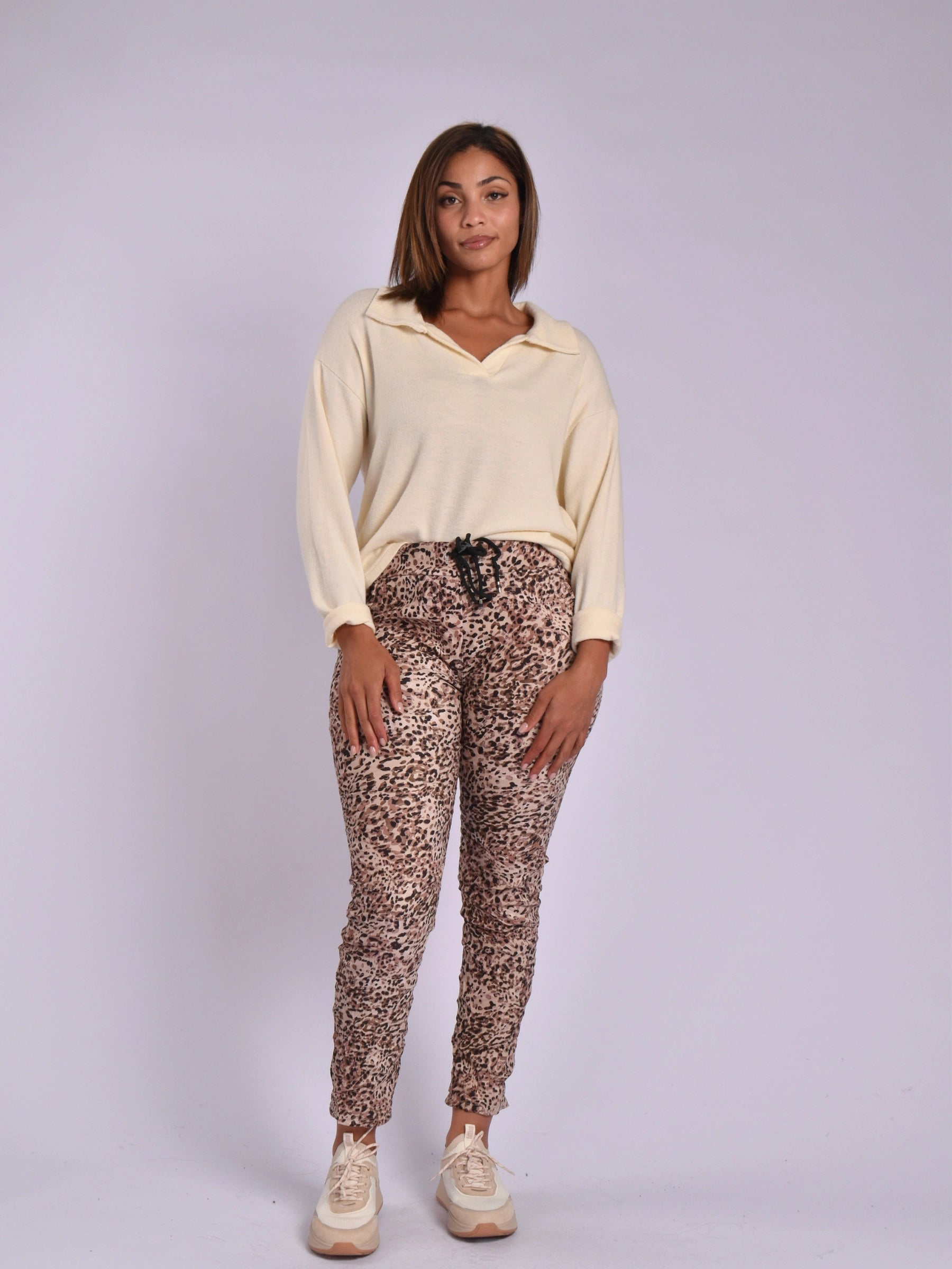 MADE IN ITALY LEOPARD PANTS