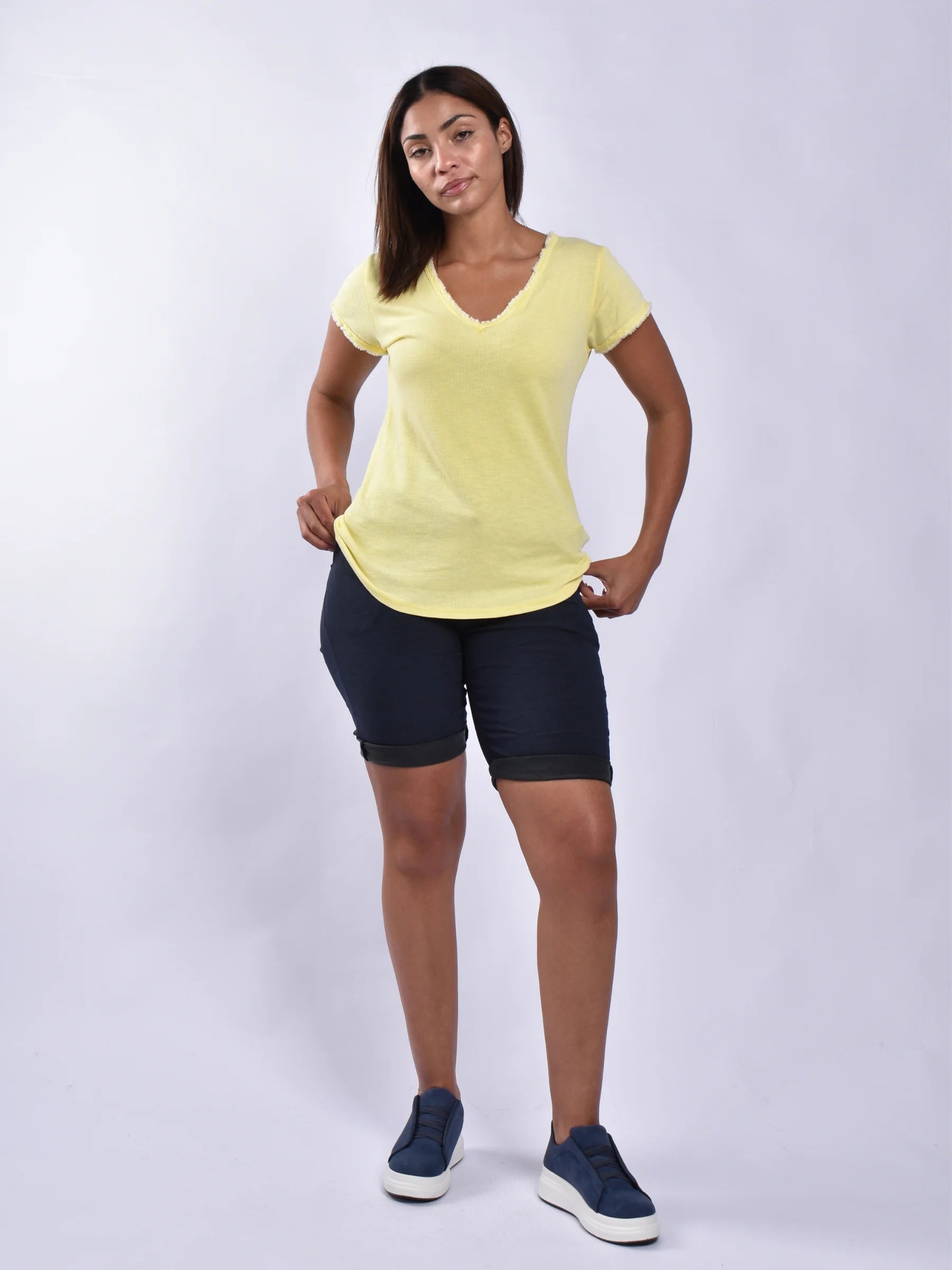 Made In Italy V-neck Top
