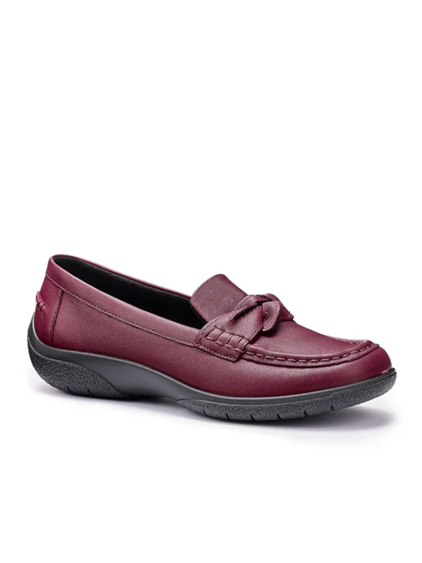 HOTTER BLACK CABANA MOCCASIN
