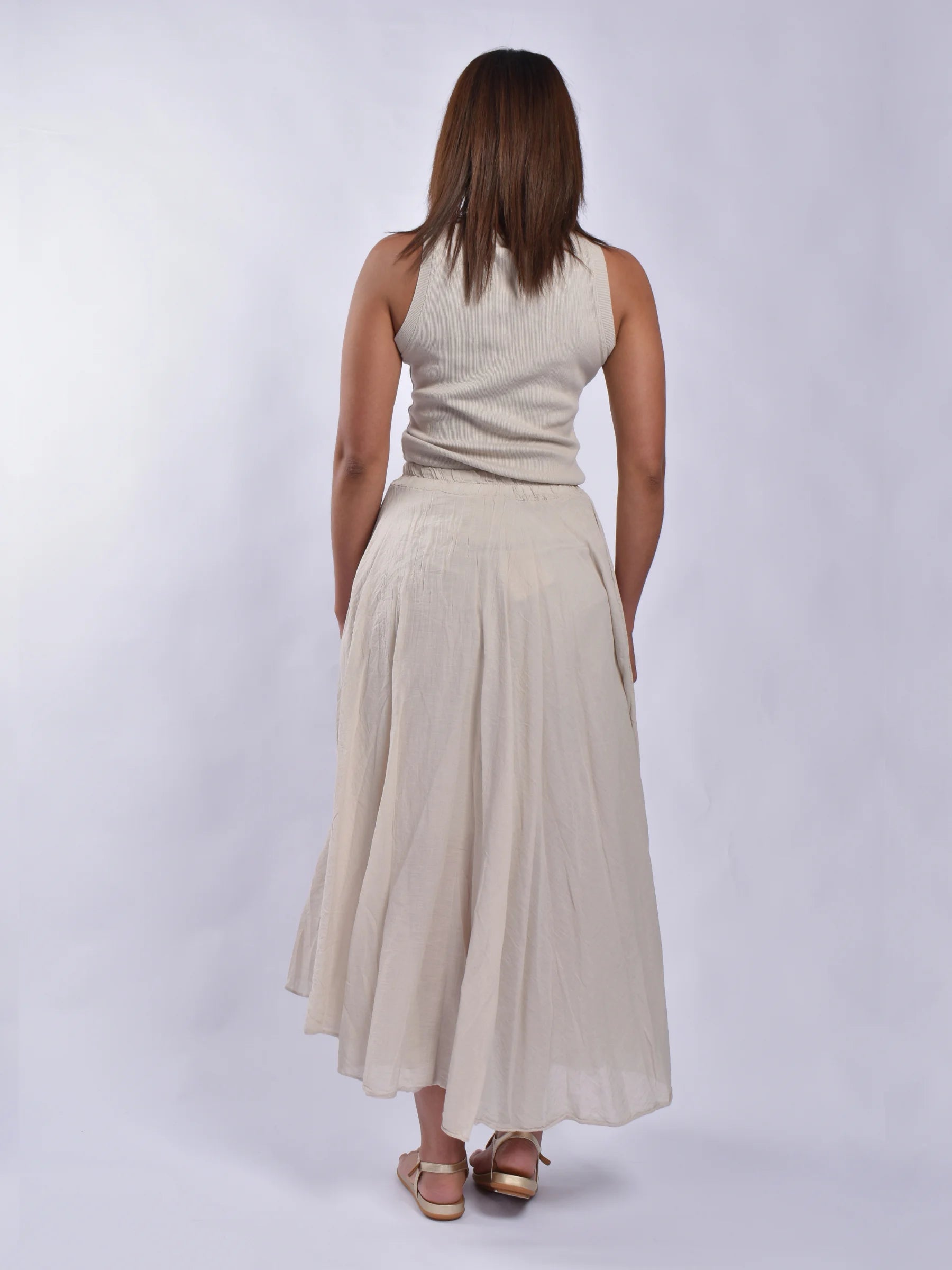 Made In Italy Cotton Skirt
