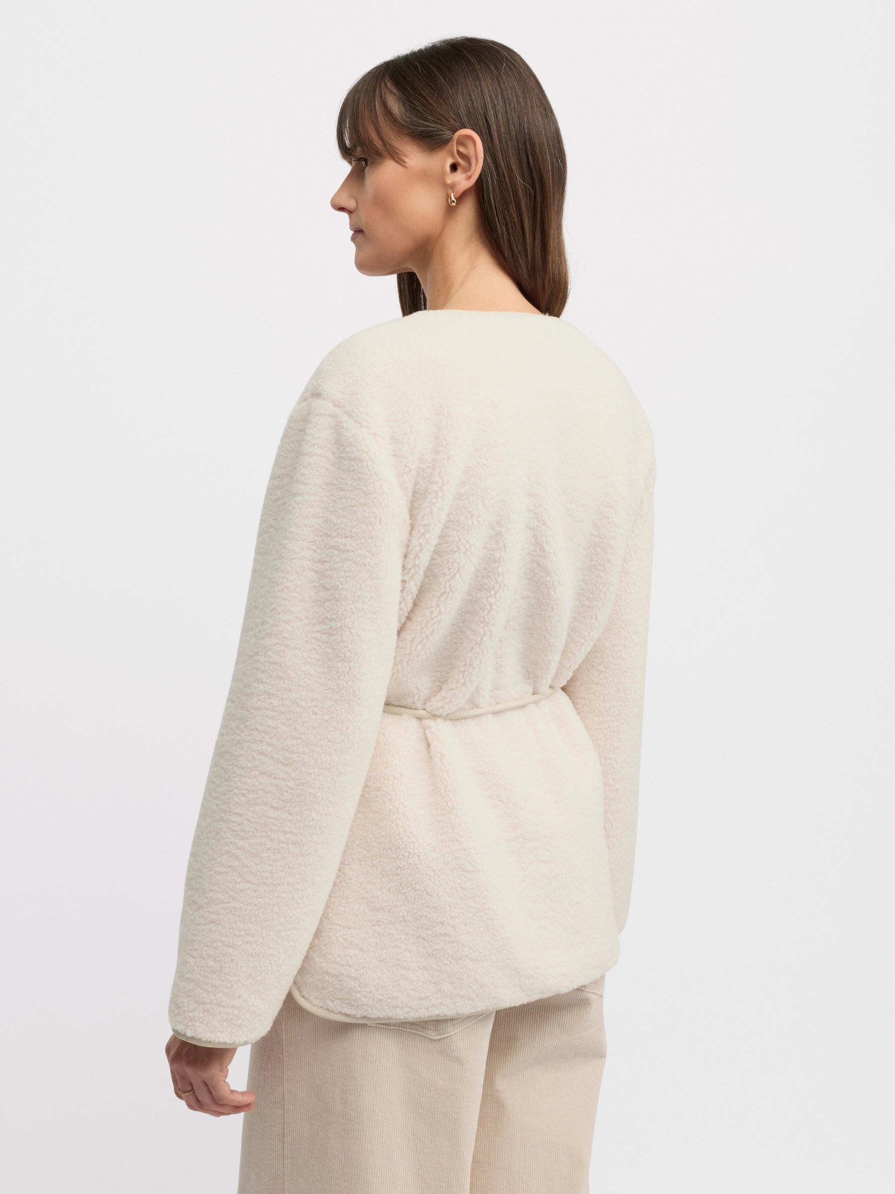 YARRA TRAIL ECRU TEDDY COAT