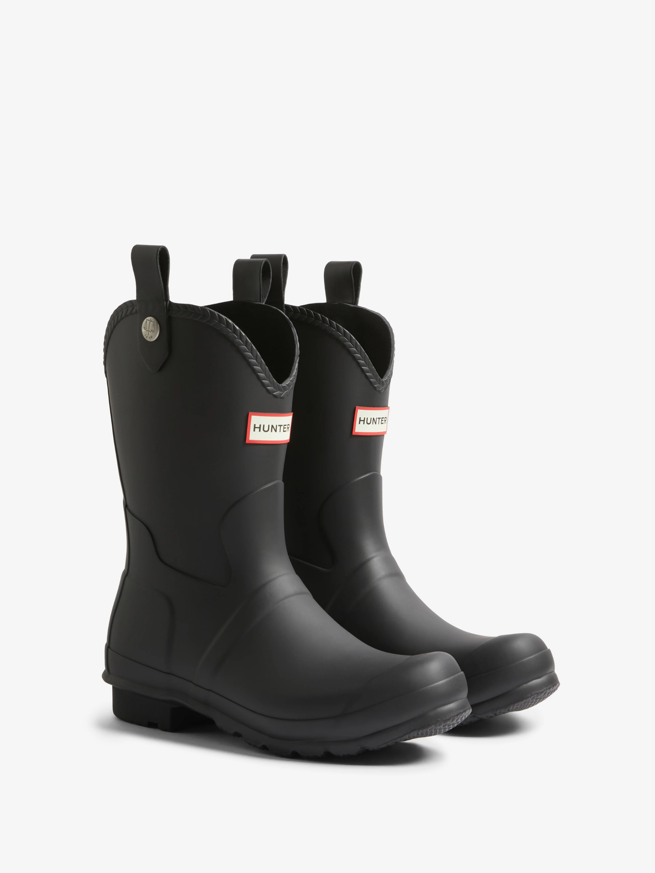 HUNTER BLACK ORIGINAL COWBOY WELLINGTON BOOT