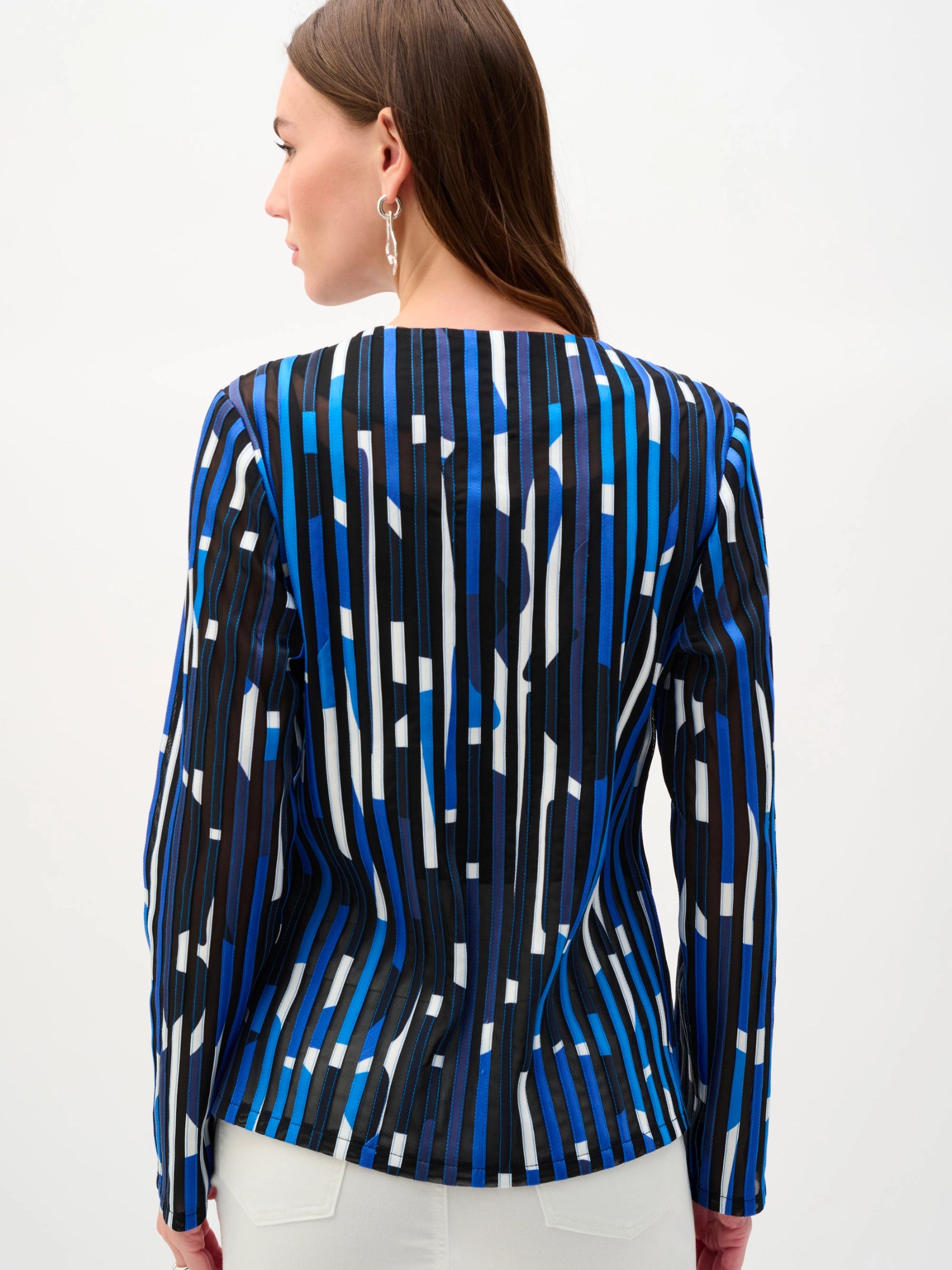 JOSEPH RIBKOFF BLACK MULTI LDS JACKET