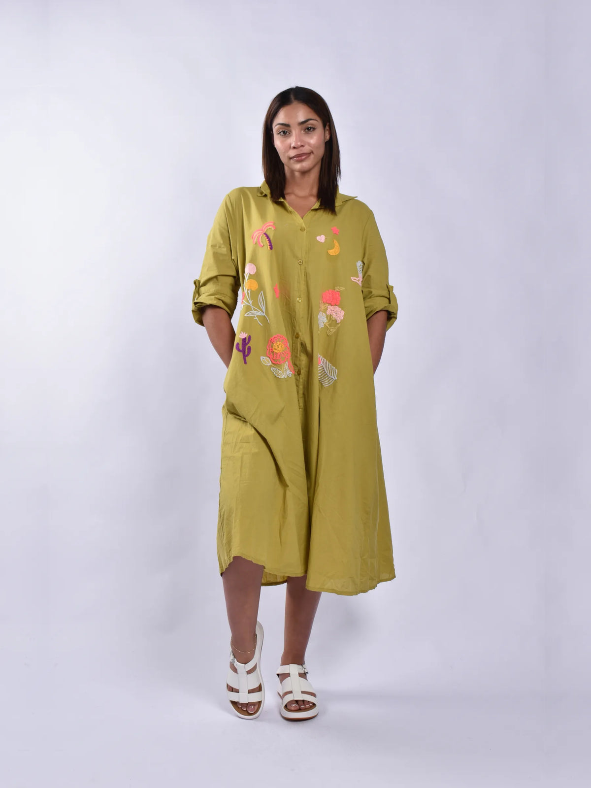 Made In Italy Embroidery Dress