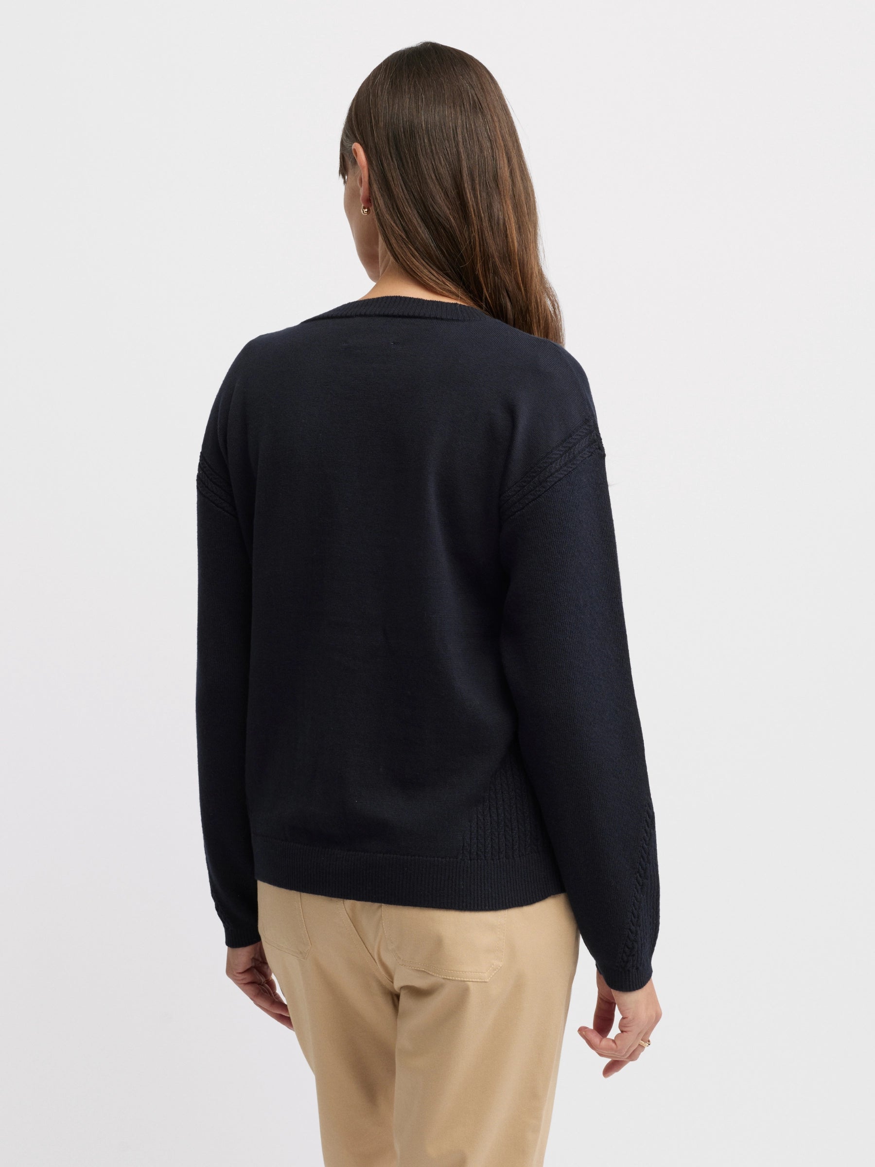YARRA TRAIL NAVY CARDIGAN