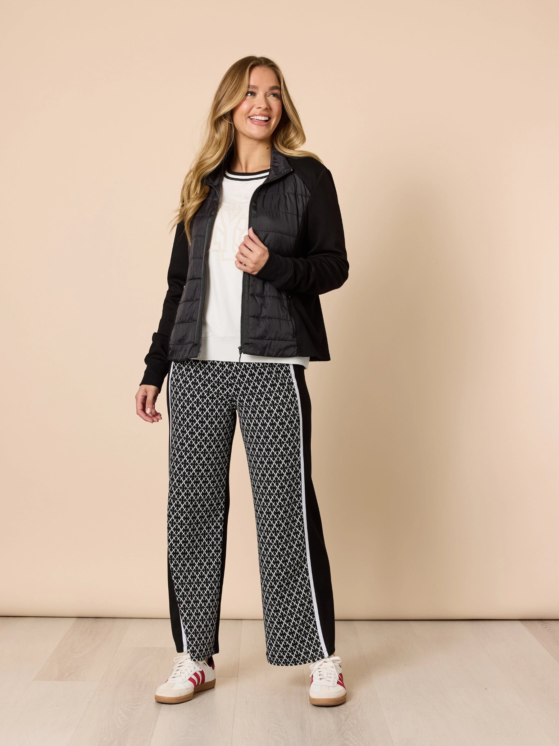 THREADZ BLACK IVORY PANTS