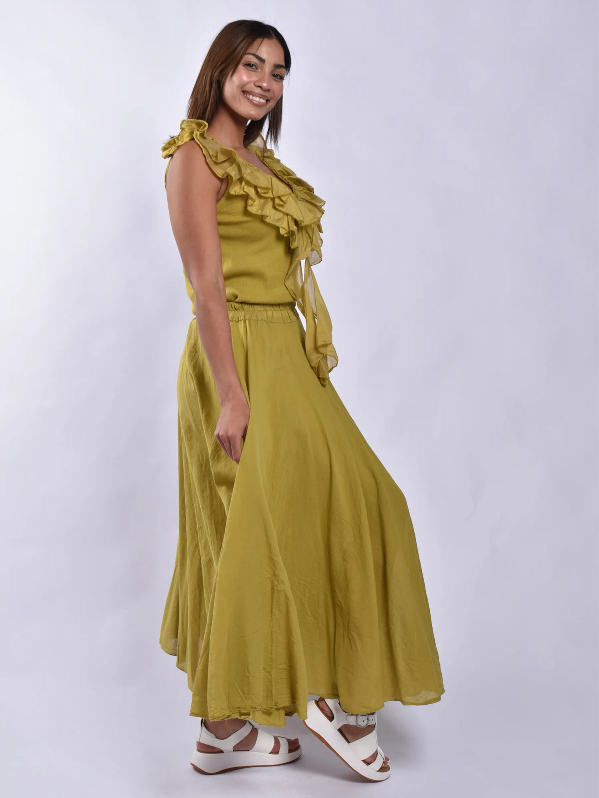 Made In Italy Cotton Skirt