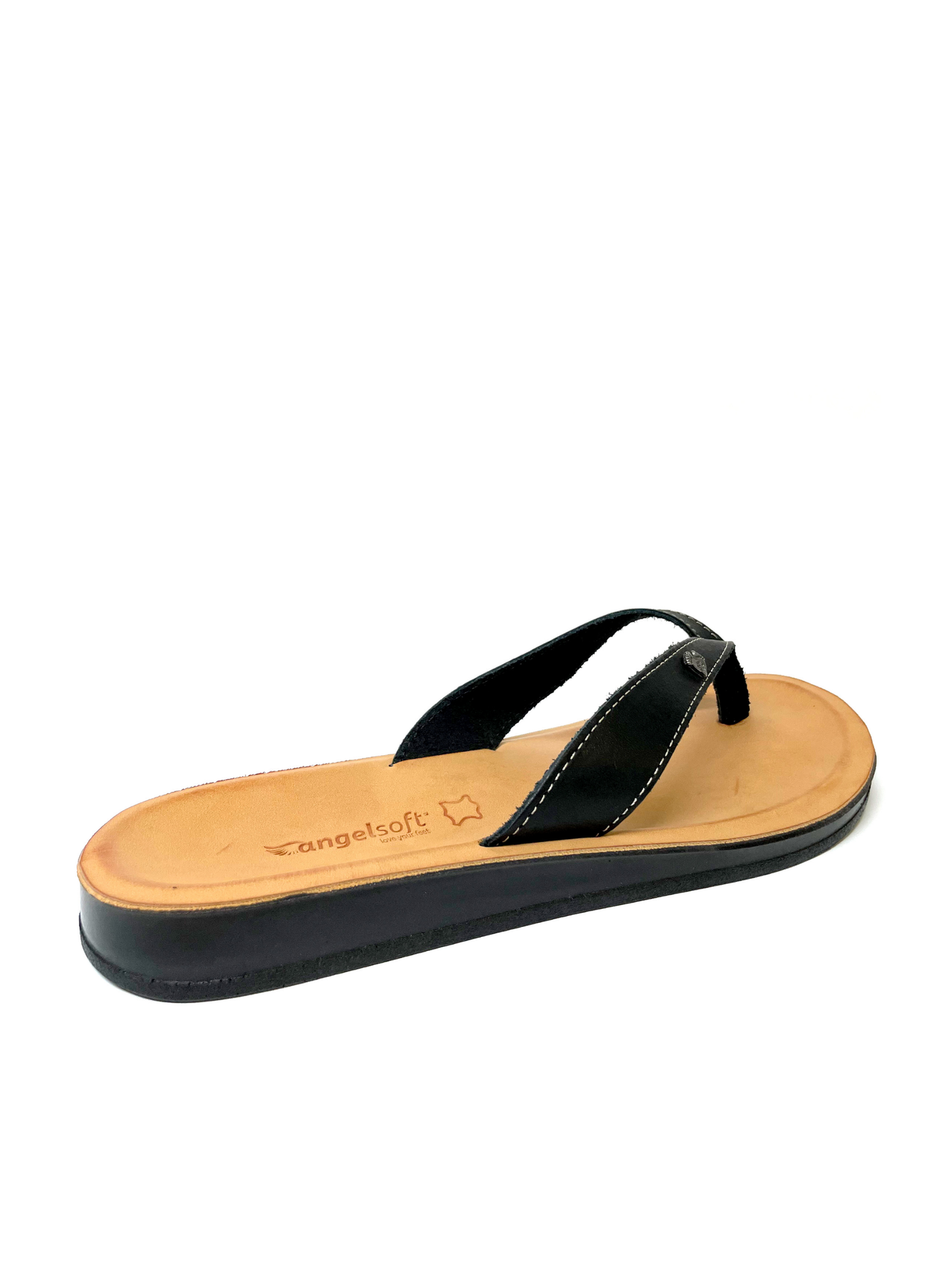 ANGEL SOFT ALEX ORANGE LEATHER SANDAL