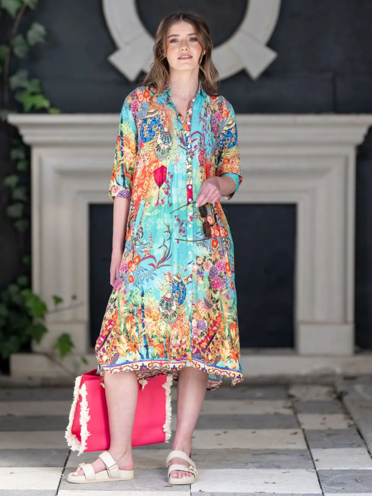 Mastik Midi Shirt Dress