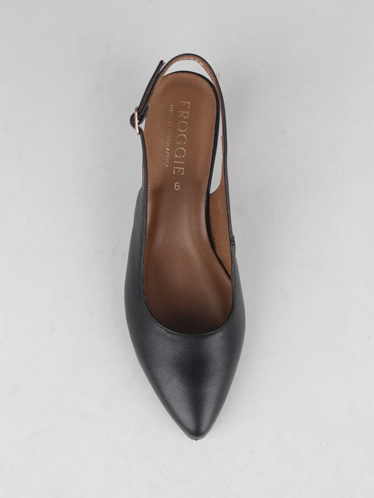 Froggie Kitten Heel Slingback Shoe