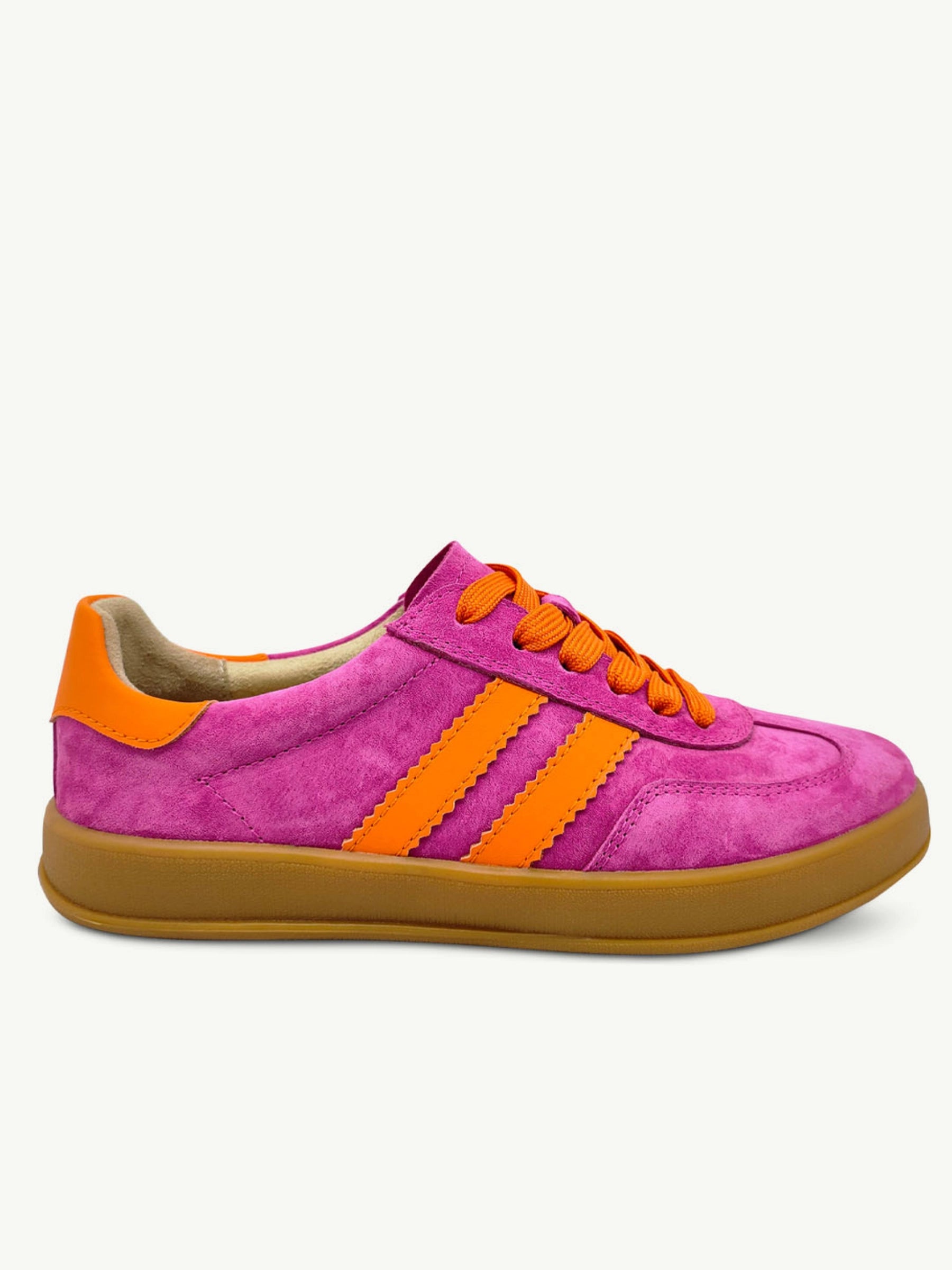 JULZ RED ORANGE WHITE SHILOH SNEAKER