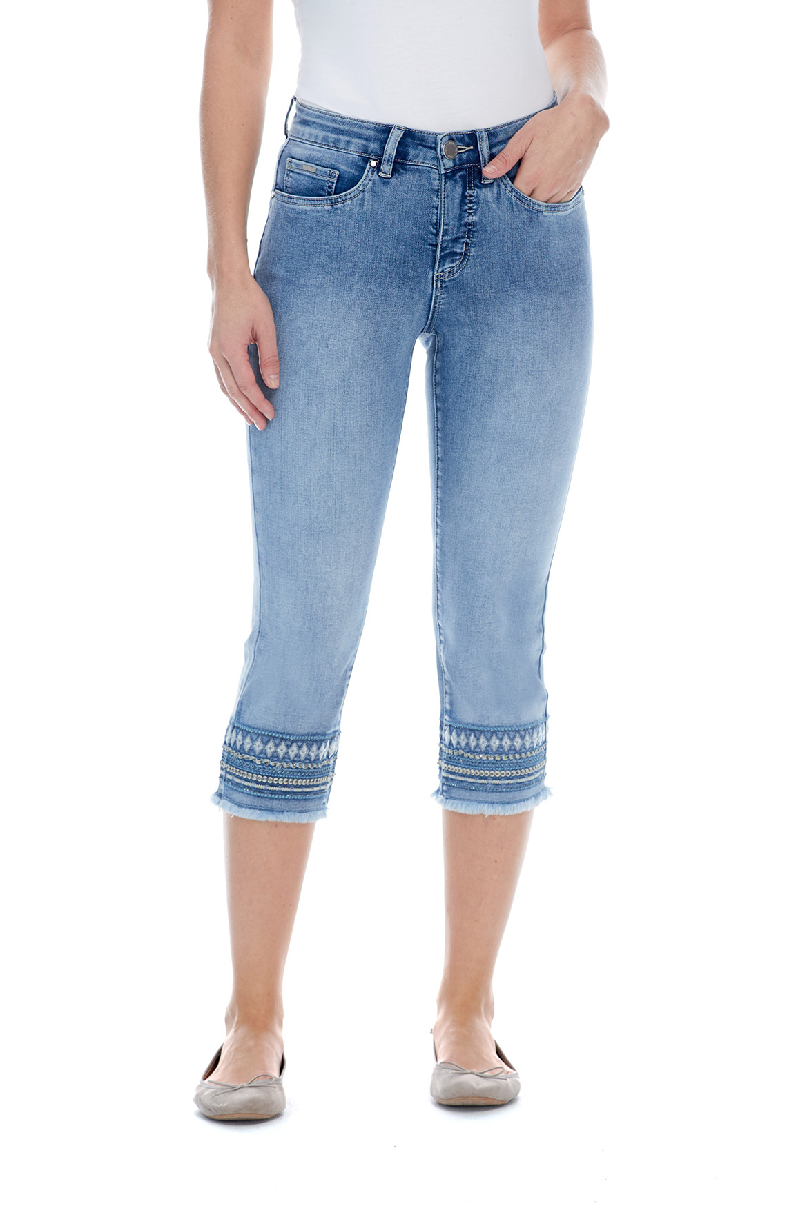 FRENCH DRESSING JEANS MOODY BLUE OLIVIA CAPRI Rosella Style